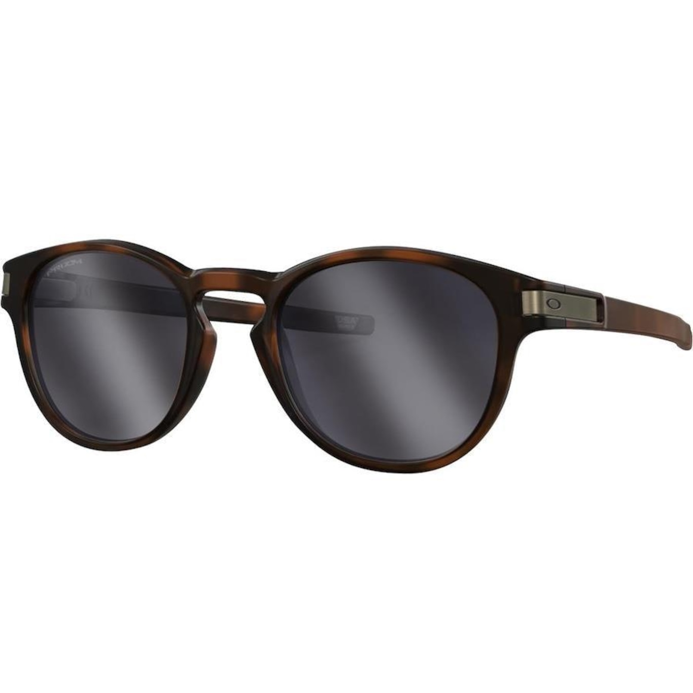 Óculos de Sol Unissex Oakley Latch Matte Brown Tortoise Lente Prizm Black - Foto 1