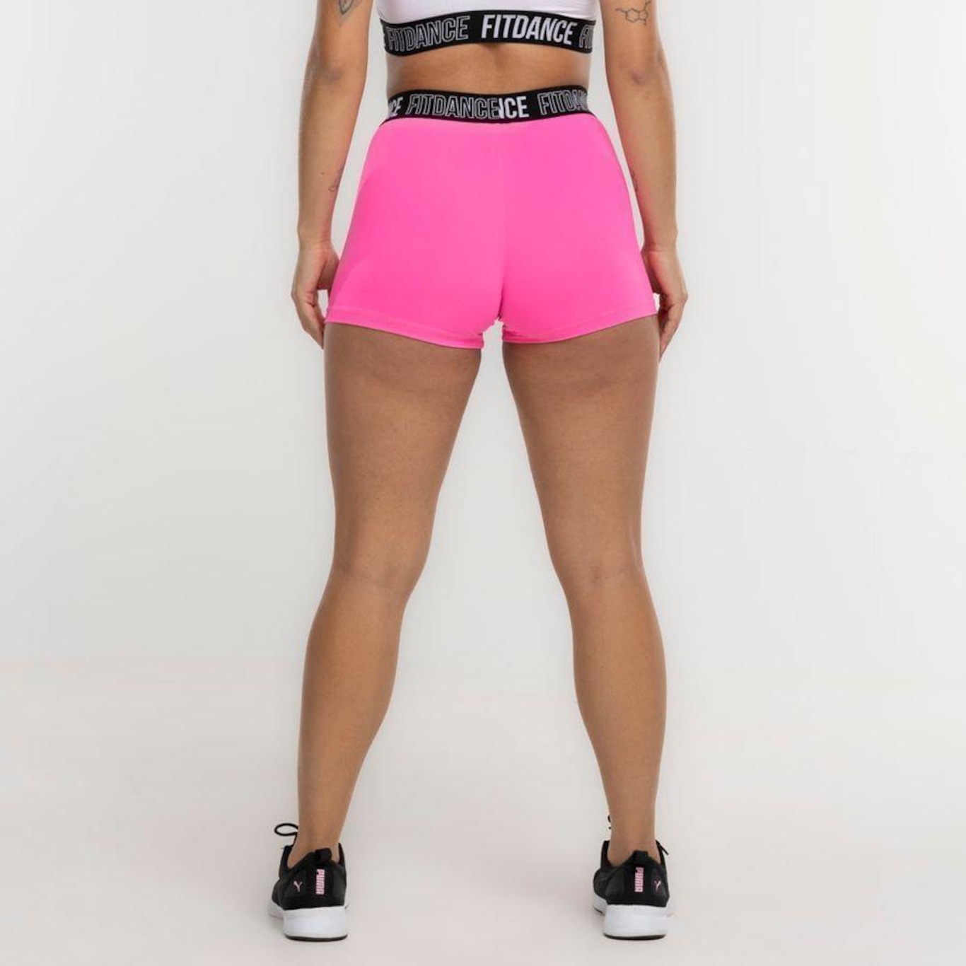 Shorts FitDance Elastic Compression Fitdance - Feminino - Foto 3