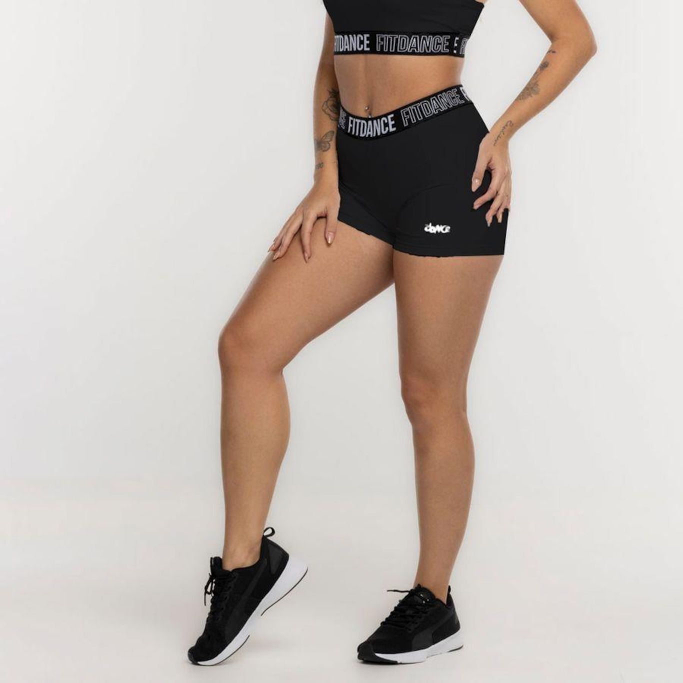 Shorts FitDance Elastic Compression Fitdance - Feminino - Foto 1