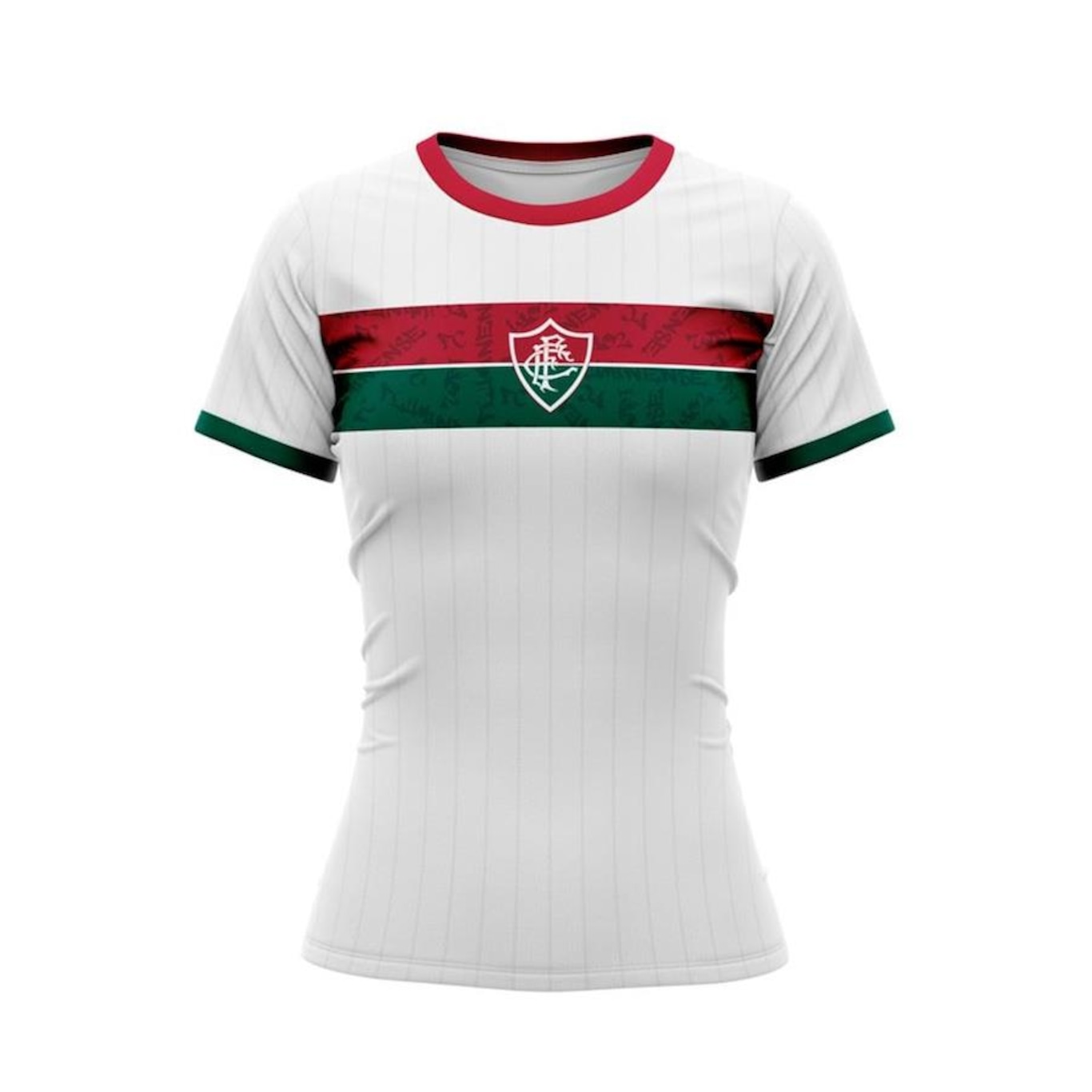 Camisa do Fluminense Baby Look Stencil Braziline - Feminina - Foto 1