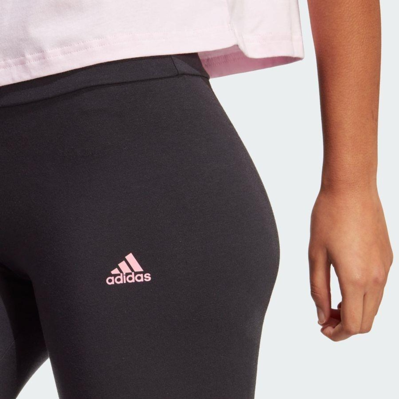 Calça Legging adidas Cós Alto Essentials Logo - Feminina em