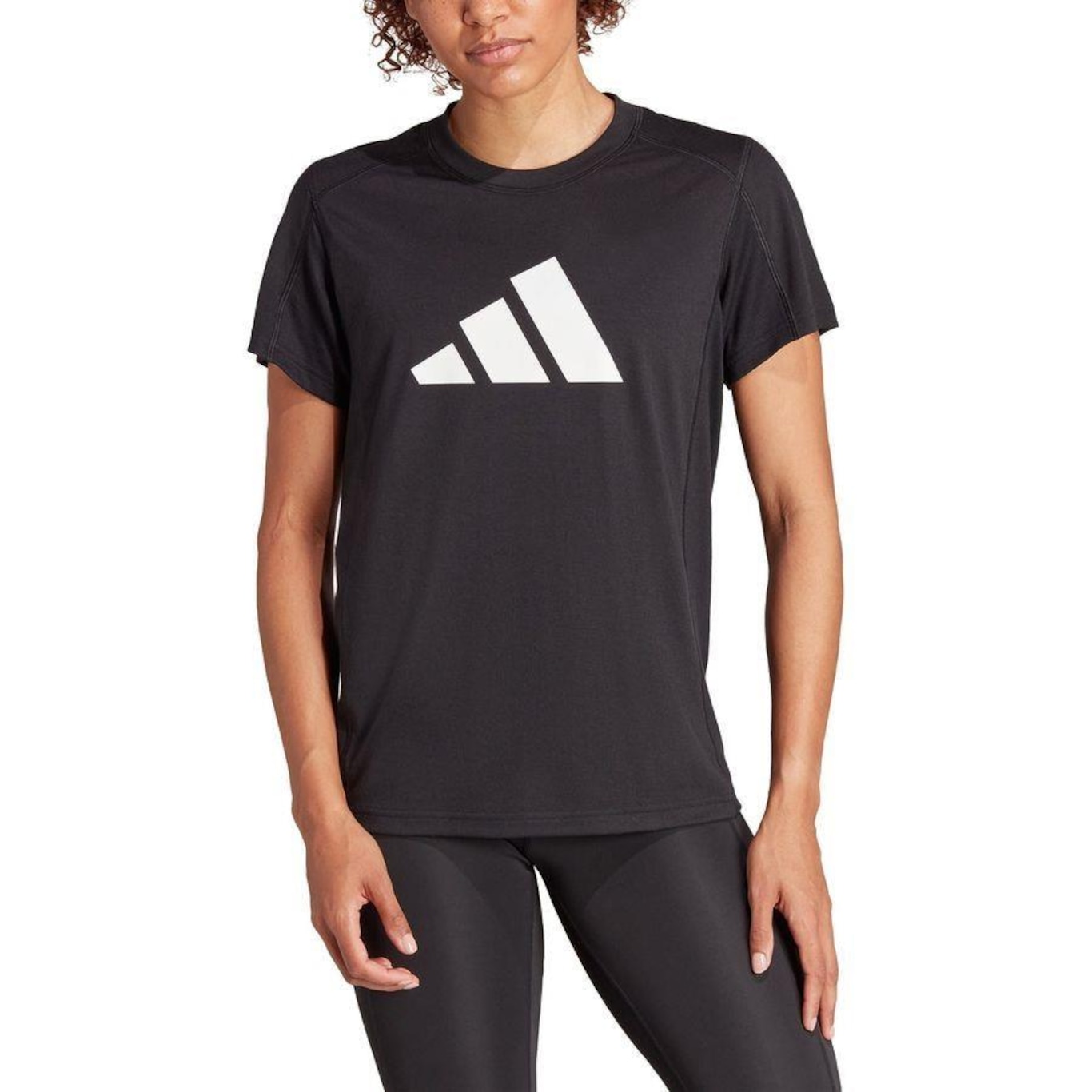 Camiseta adidas Train Essentials Big Performance Logo - Feminina - Foto 2