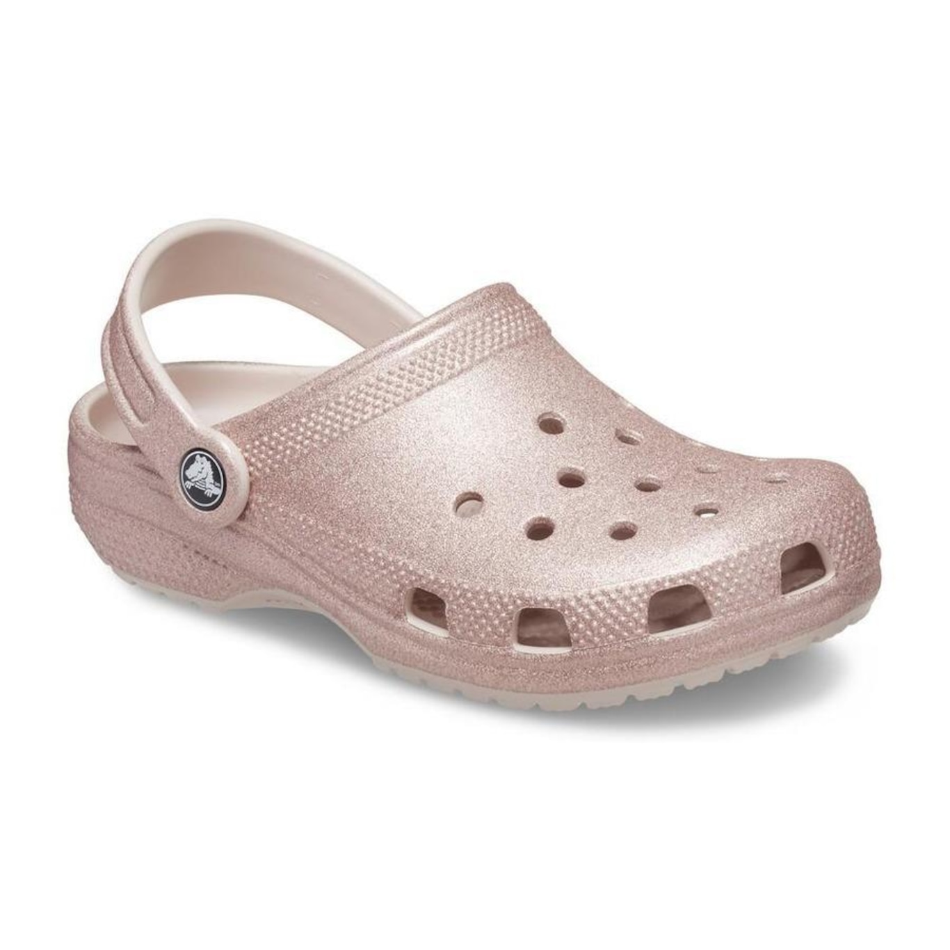 Sandália Crocs Classic Clog Glitter Infantil Quartz Glitter - Infantil - Foto 2