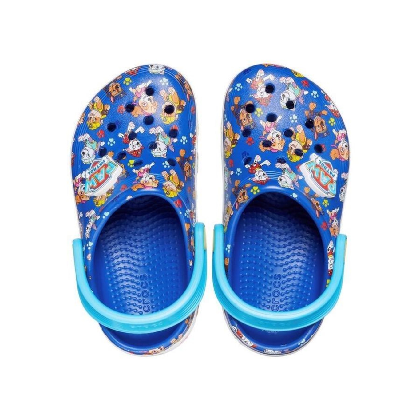 Sandália Crocs Paw Patrol Off Court Clog T Blue - Adulto - Foto 5