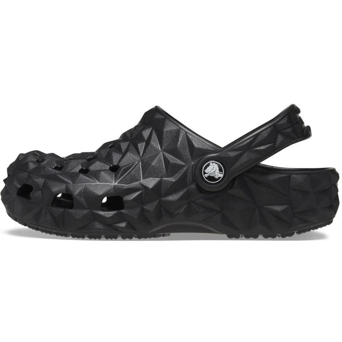 Sandália Crocs Classic Geometric Clog K Black - Infantil - Foto 3