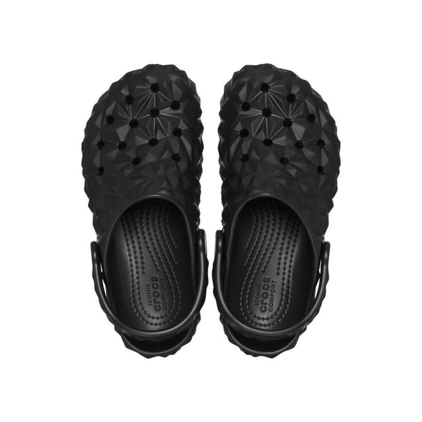 Sandália Crocs Classic Geometric Clog K Black - Infantil - Foto 5