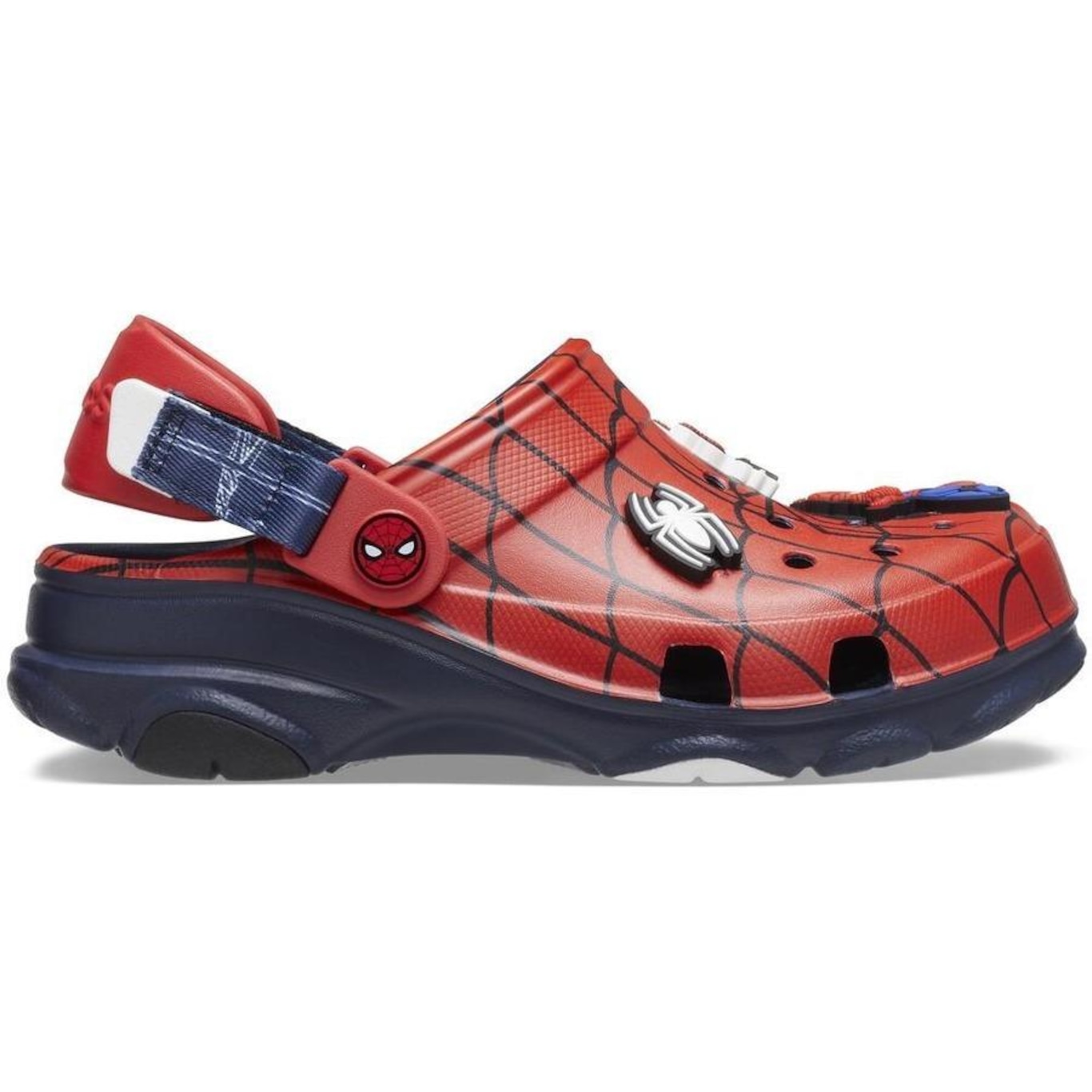 Sandália Crocs Team Spiderman All Terrian Clog K Navy - Infantil - Foto 1