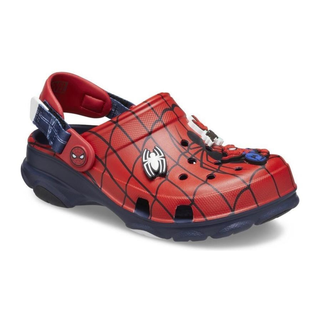 Sandália Crocs Team Spiderman All Terrian Clog K Navy - Infantil - Foto 2