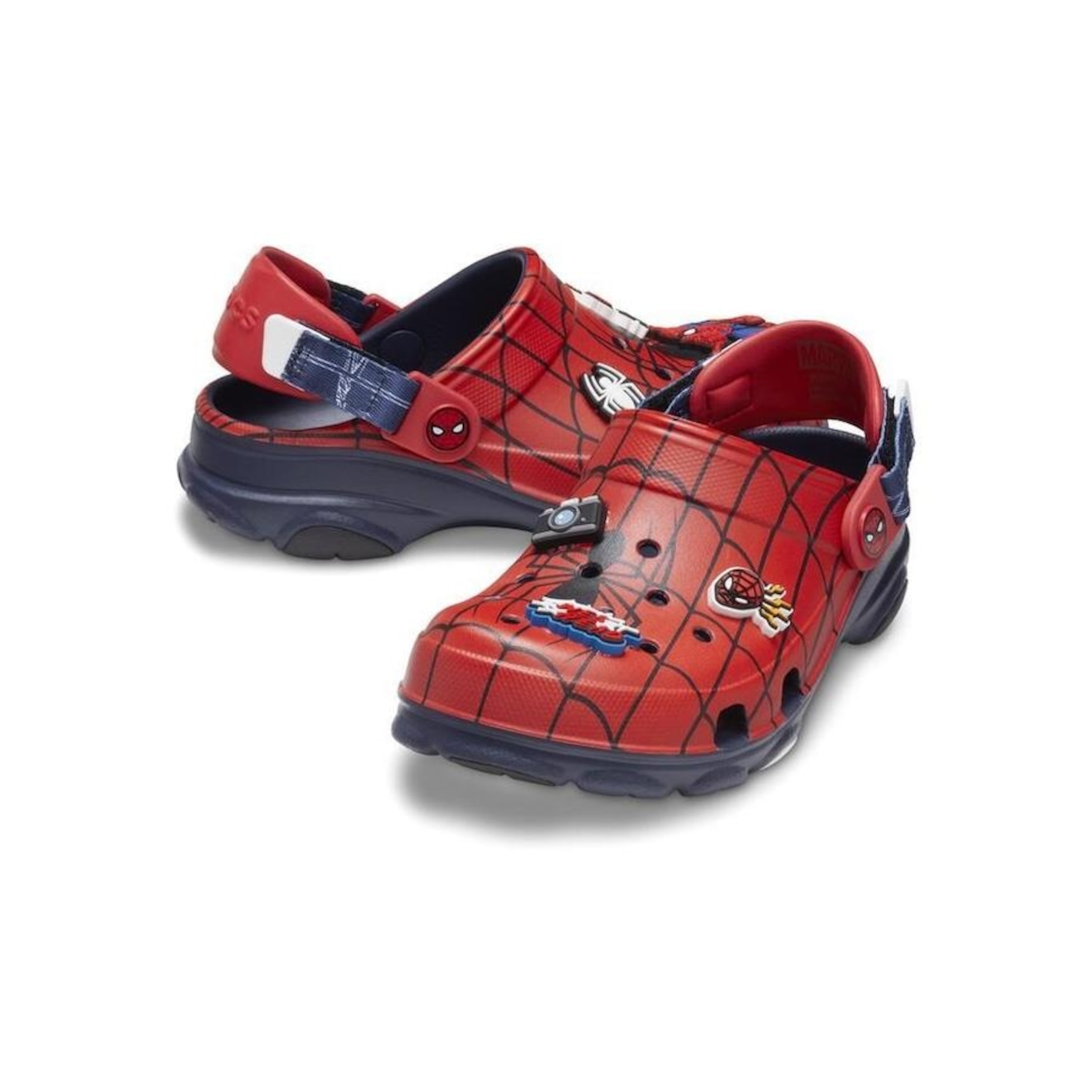 Sandália Crocs Team Spiderman All Terrian Clog K Navy - Infantil - Foto 4