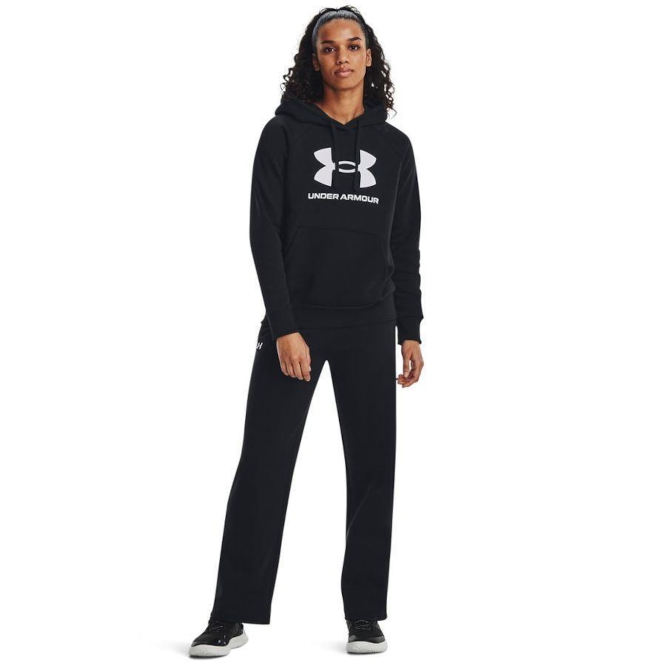 Blusão de Moletom com Capuz Under Armour Rival Fleece Big Logo - Feminino - Foto 2