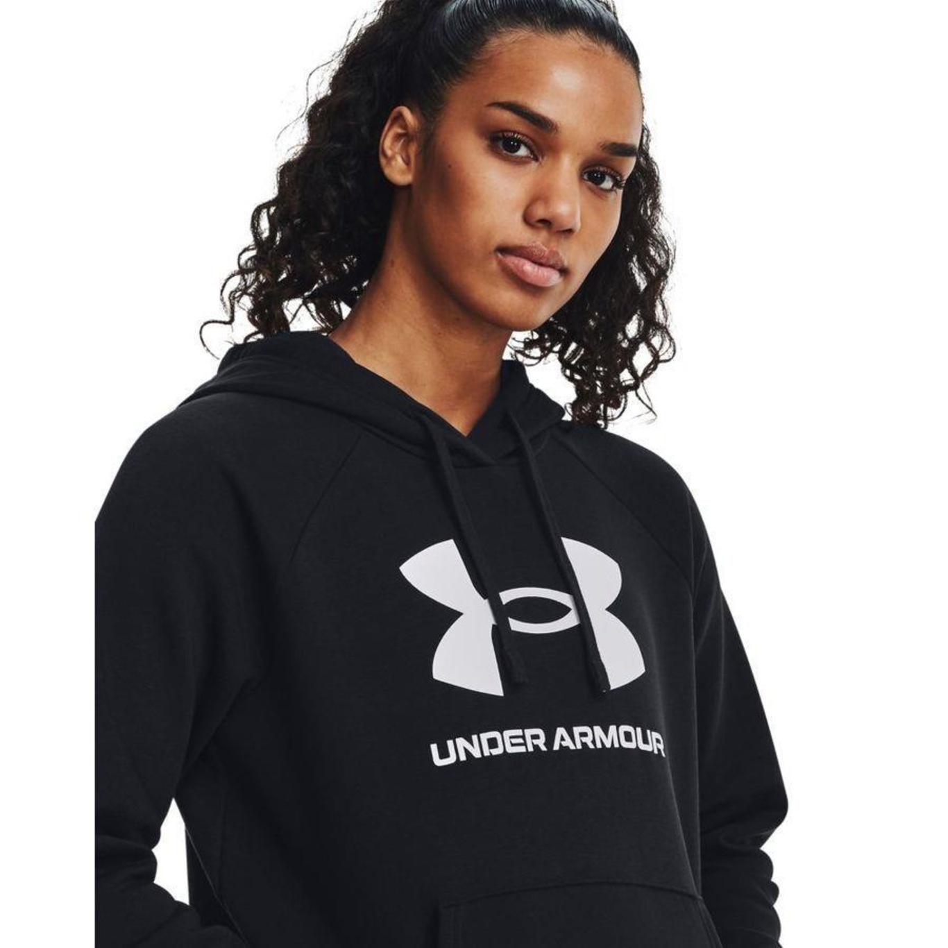 Blusão de Moletom com Capuz Under Armour Rival Fleece Big Logo - Feminino - Foto 4