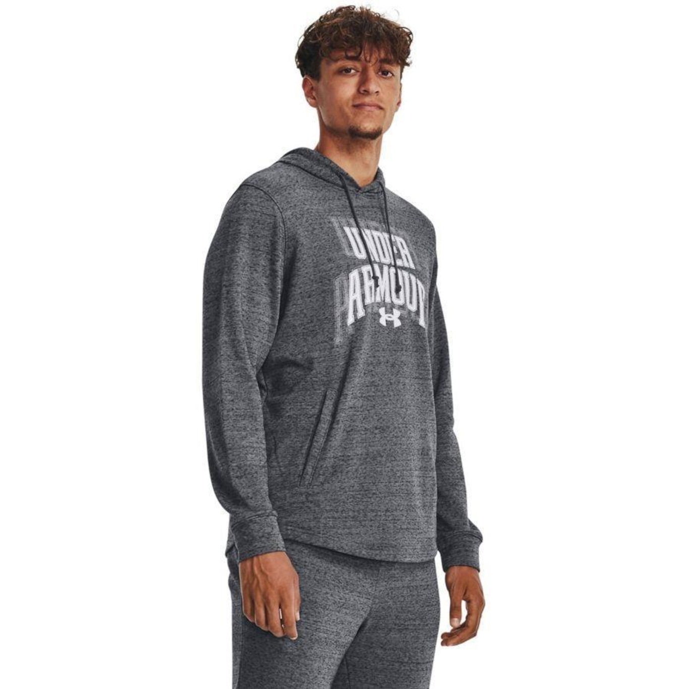 Blusão de Moletom com Capuz Under Armour Rival Terry - Masculino - Foto 1