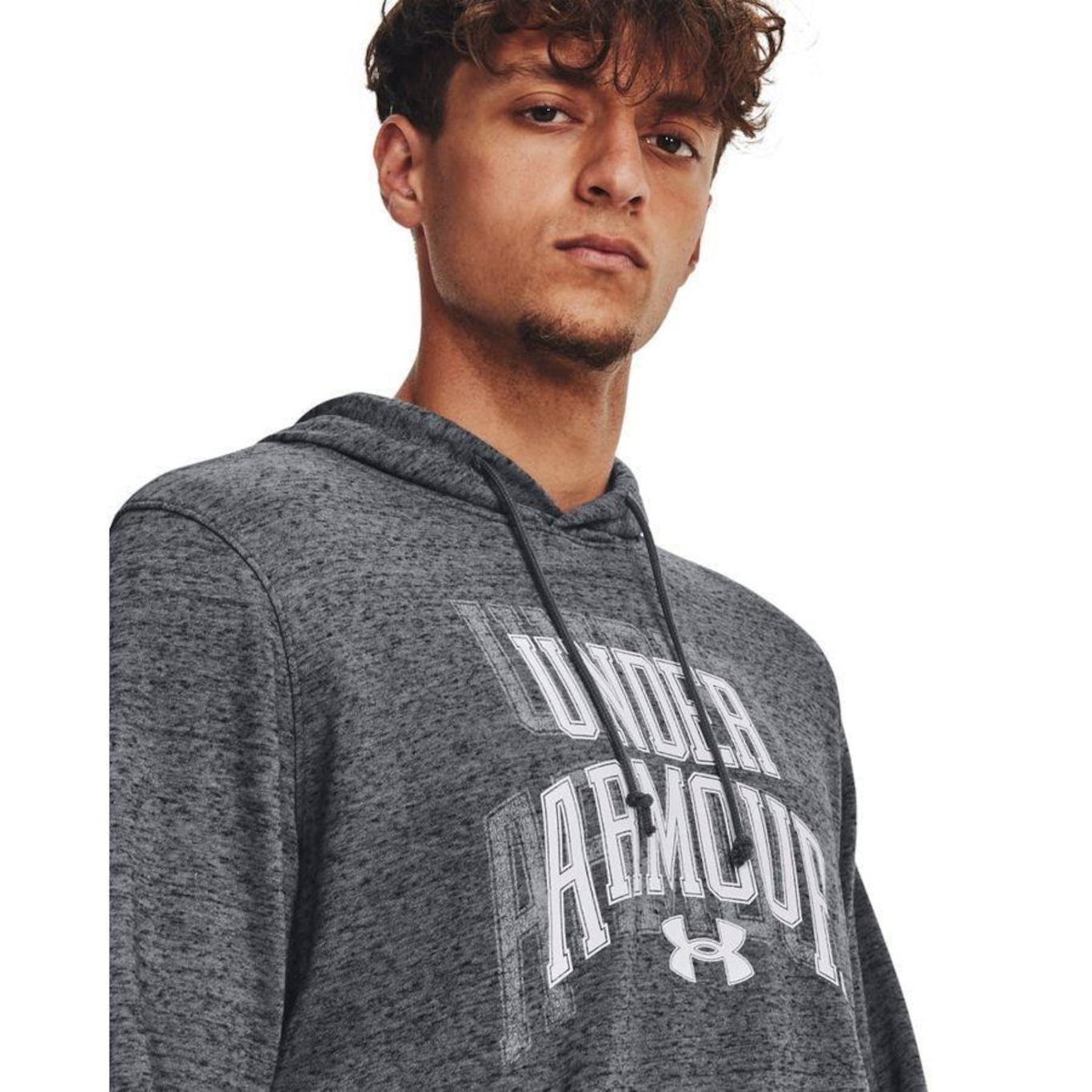 Blusão de Moletom com Capuz Under Armour Rival Terry - Masculino - Foto 4