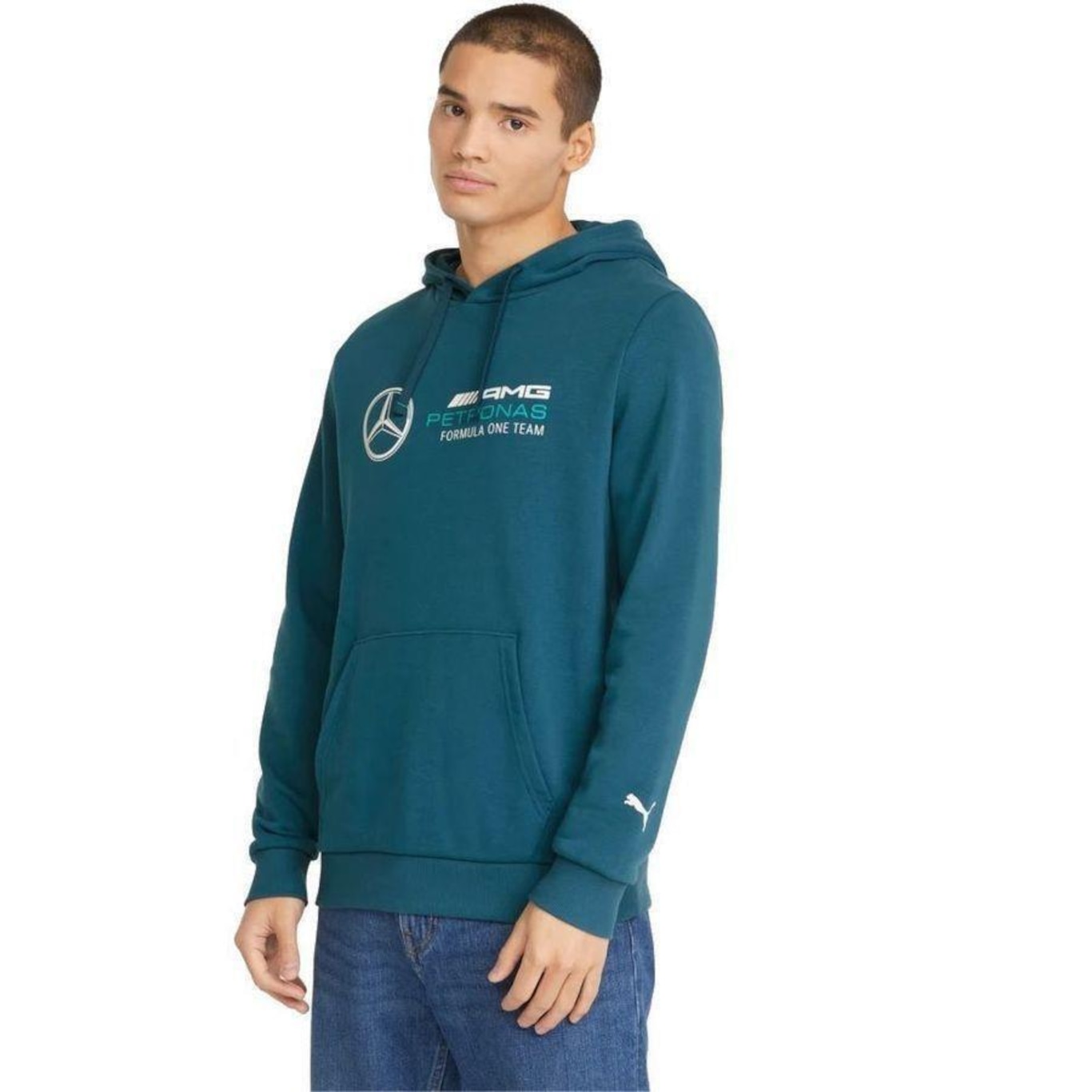 Blusão de Moletom Puma Mercedes Amg Petronas - Masculino - Foto 4