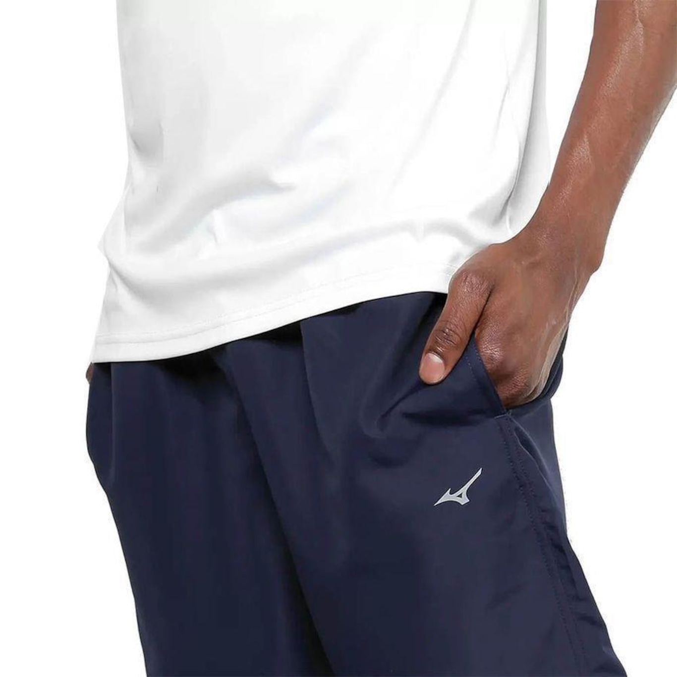 Calça Mizuno Básica Micro Fibra - Masculina - Foto 4