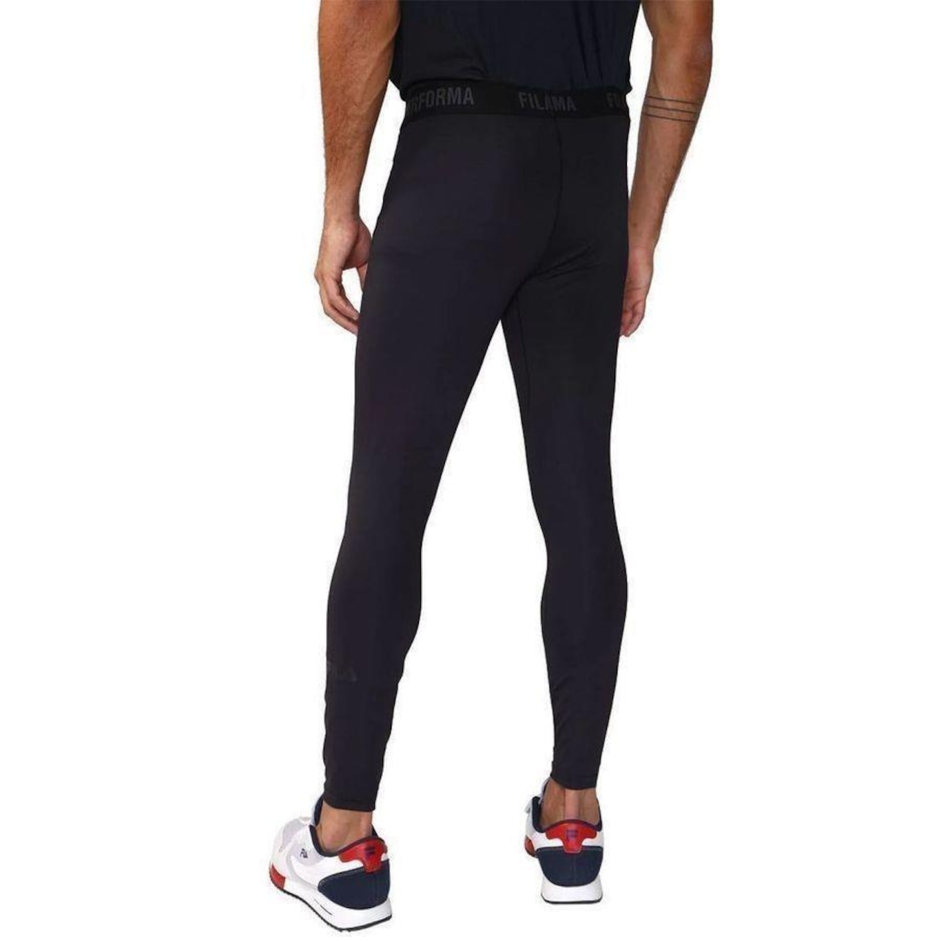 Calça Legging Fila Compress Skin - Masculina - Foto 2