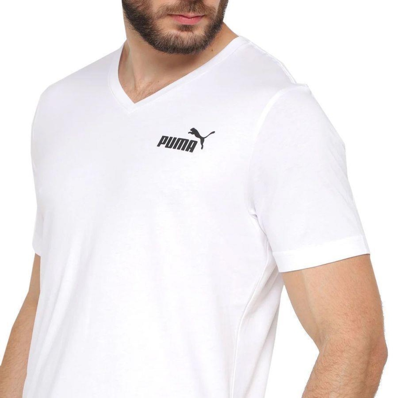 Camiseta Puma Ess V Neck - Masculina - Foto 5