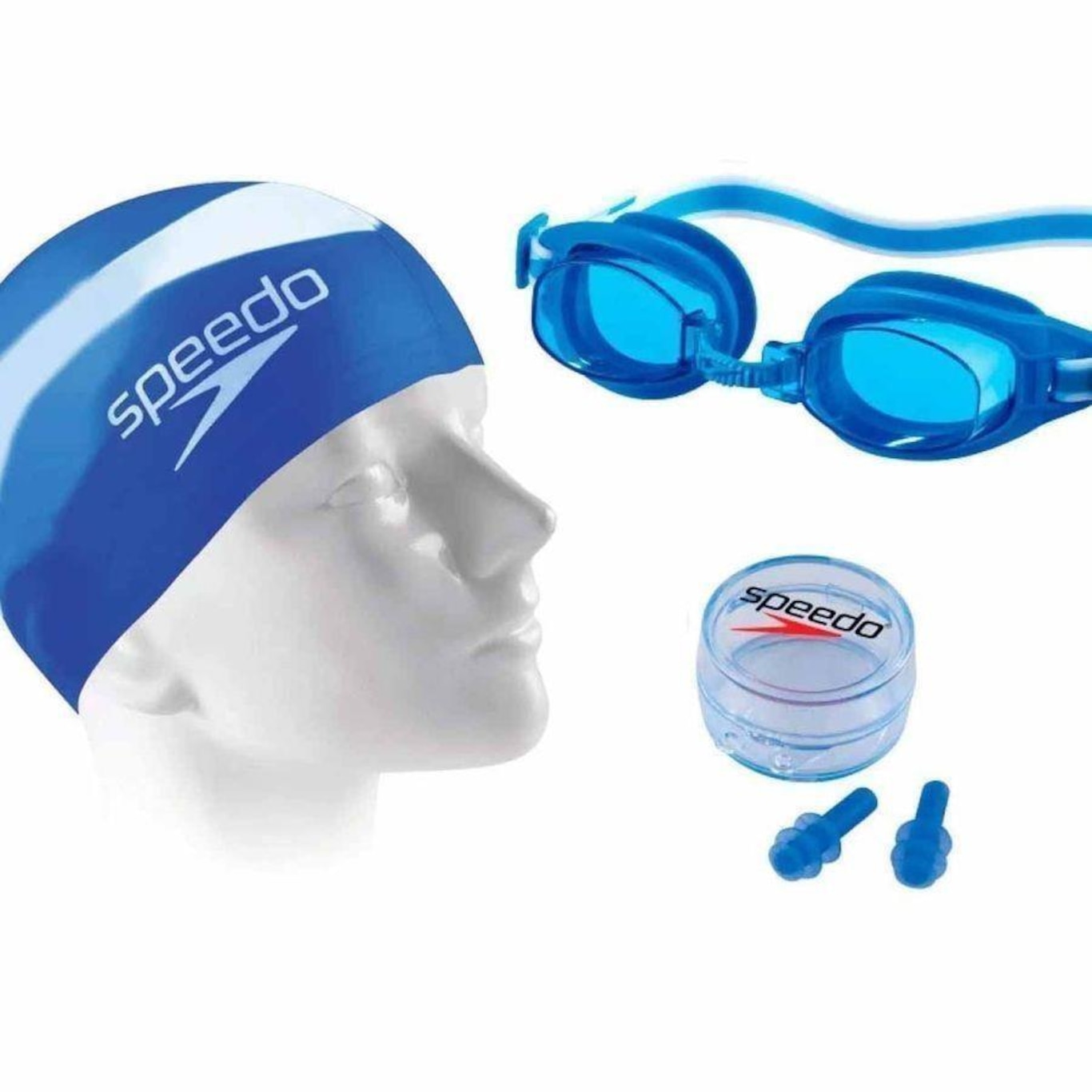 Kit de Natação Speedo Swim Slc Unissex 617895-080 - Adulto - Foto 1