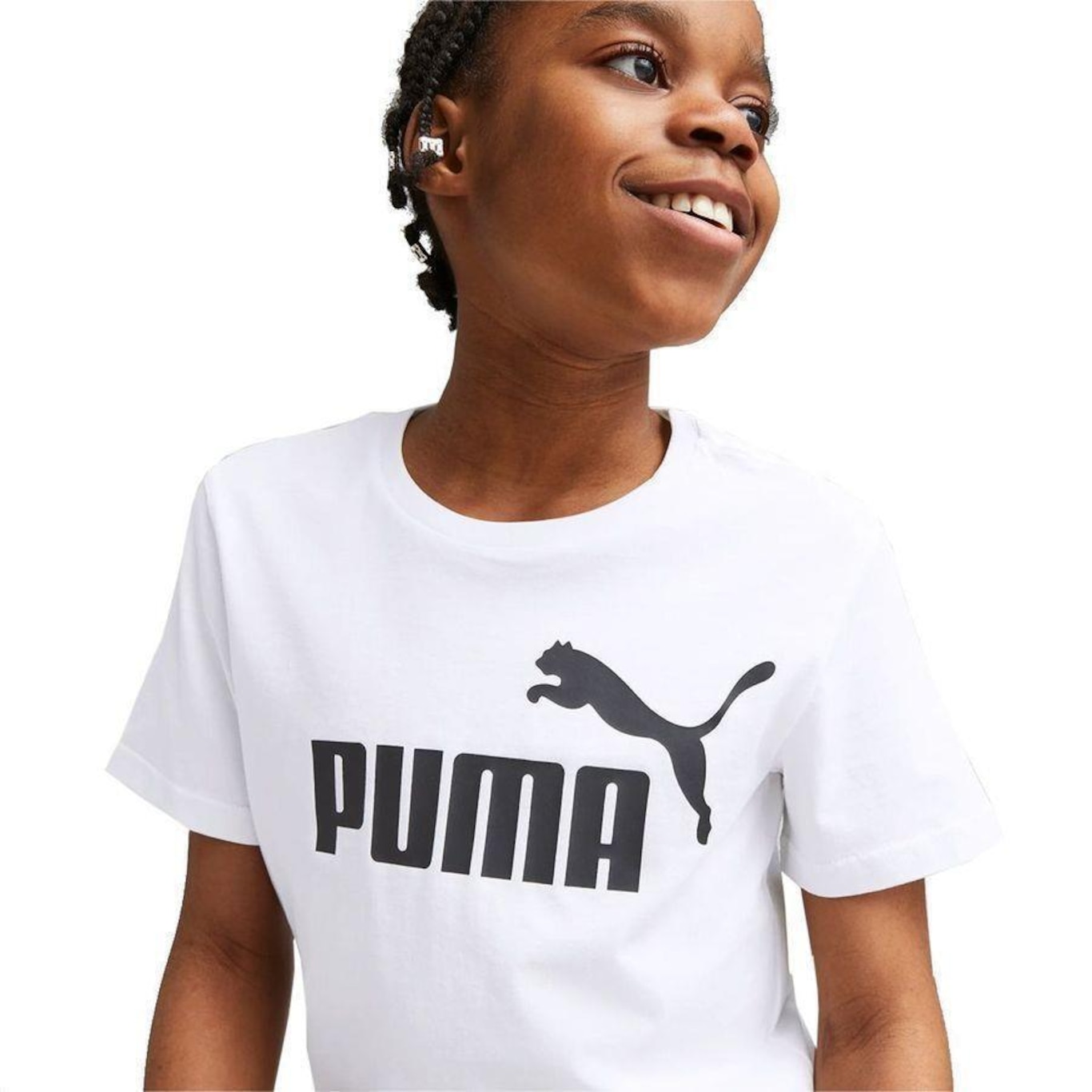 Camiseta Puma Essentials Logo - Infantil - Foto 3