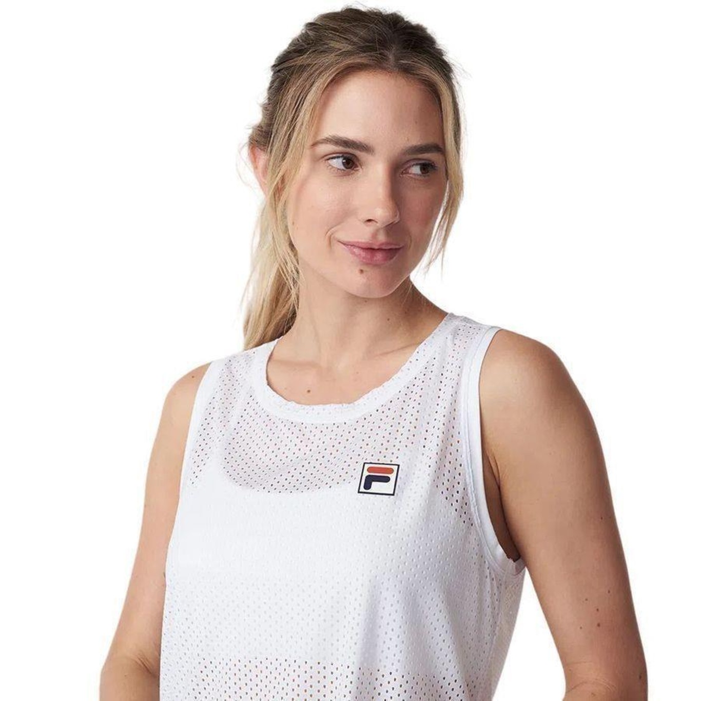 Camiseta Regata Fila Sand - Feminina - Foto 3