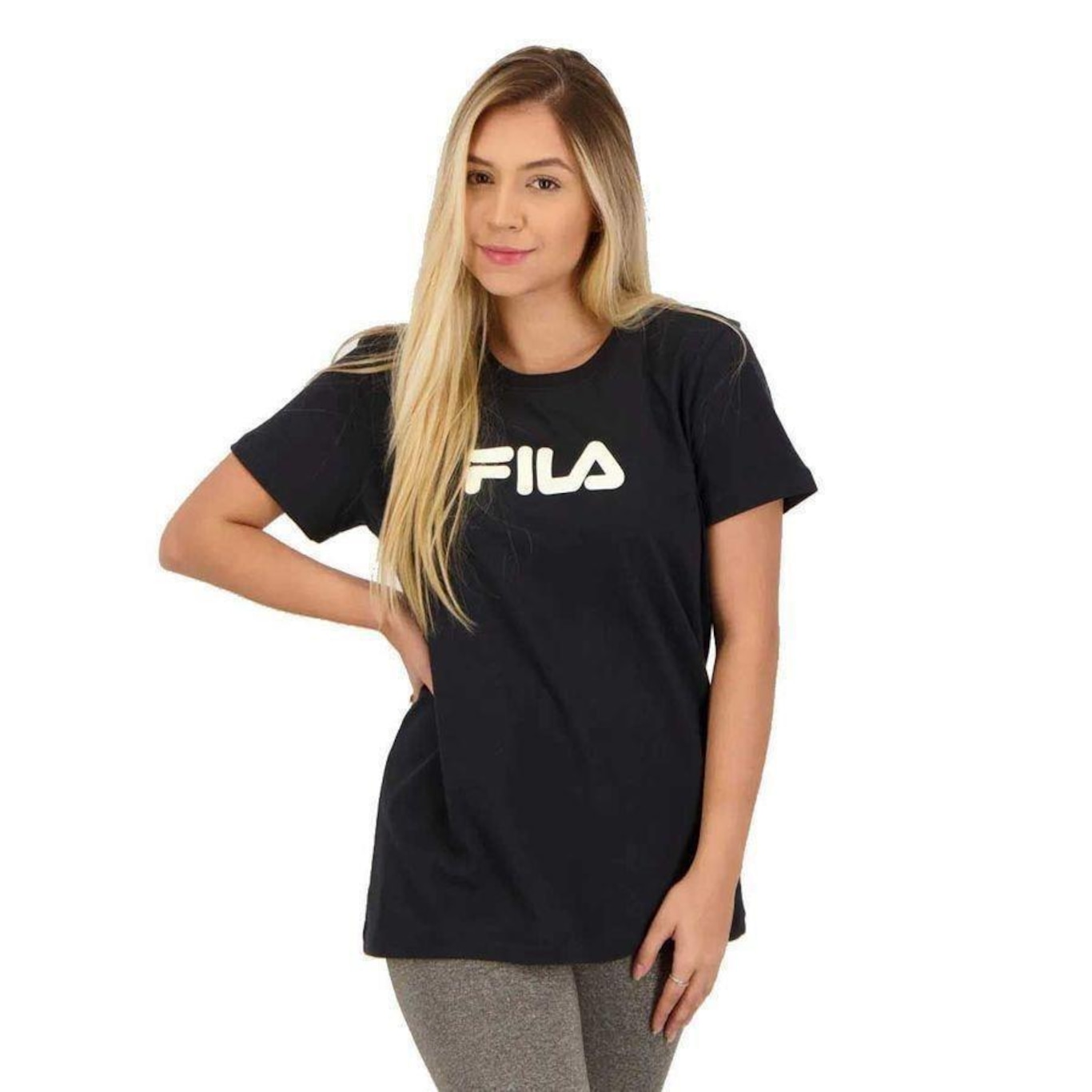 Camiseta Fila Letter Mid - Feminina - Foto 2