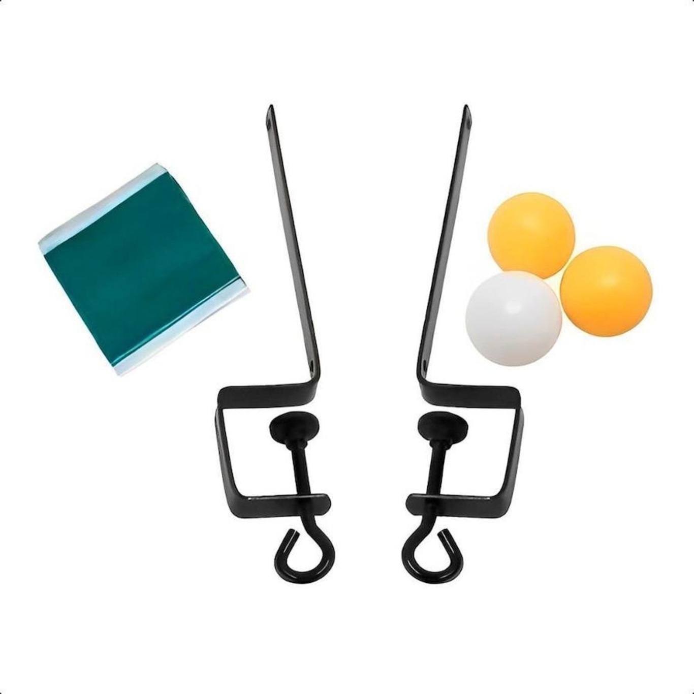 Kit Ping Pong Novo Século: 2 Raquetes 3 Bolas + 1 Rede + Suporte Mesa - Foto 2