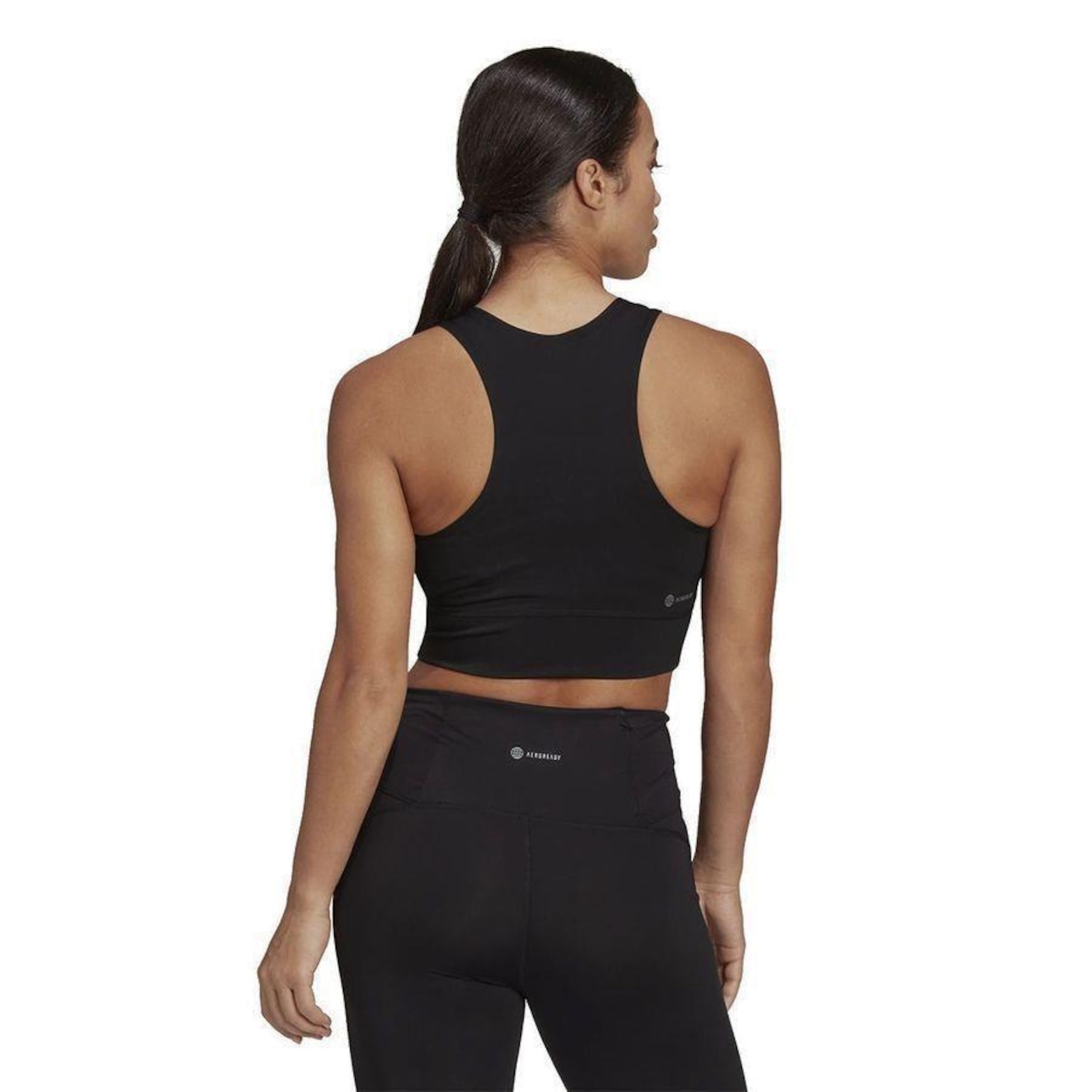 Top Fitness adidas Cropped Run Icons 3 Stripes - Feminino - Foto 3