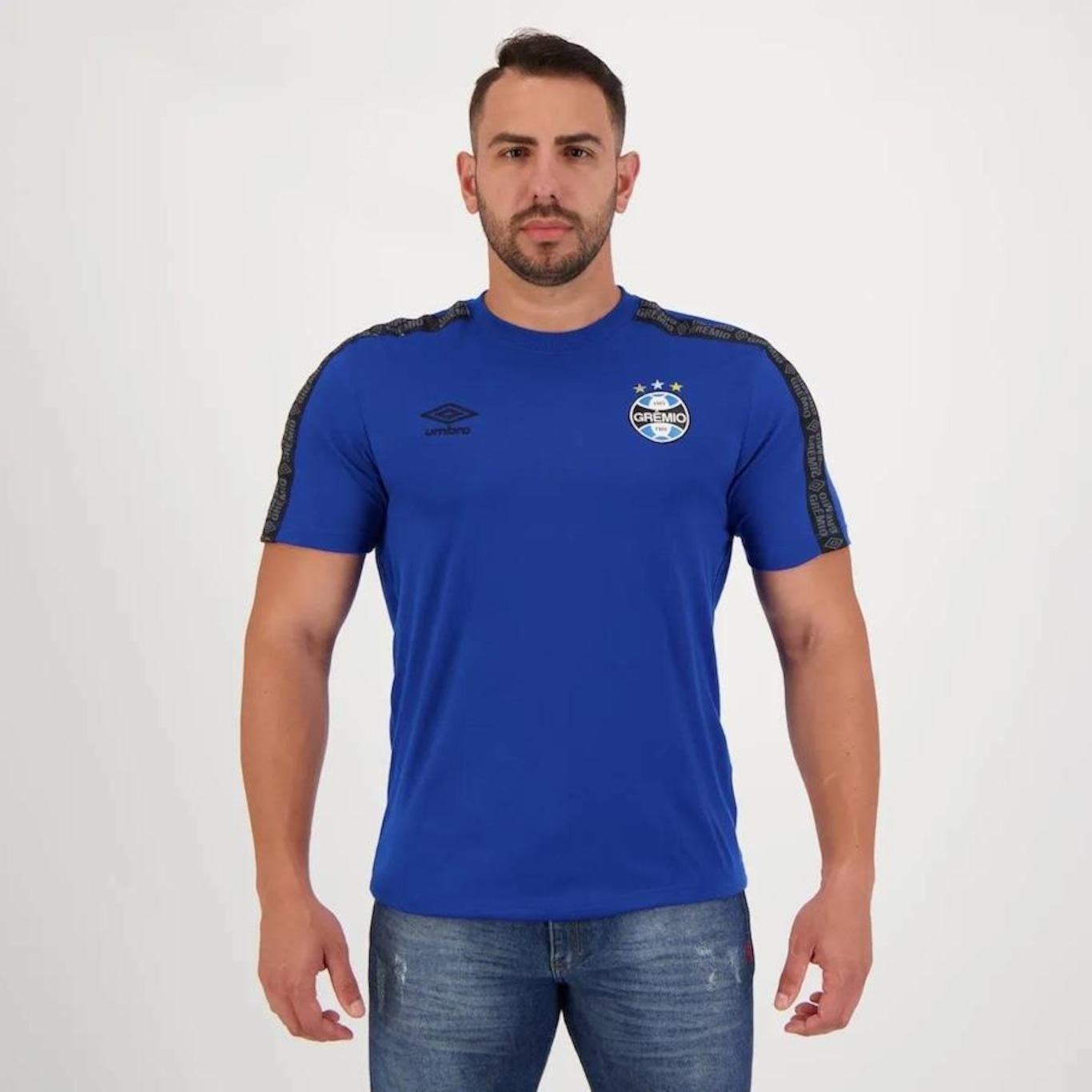 Camisa do Grêmio Concentração Umbro 2022 - Masculina - Foto 1