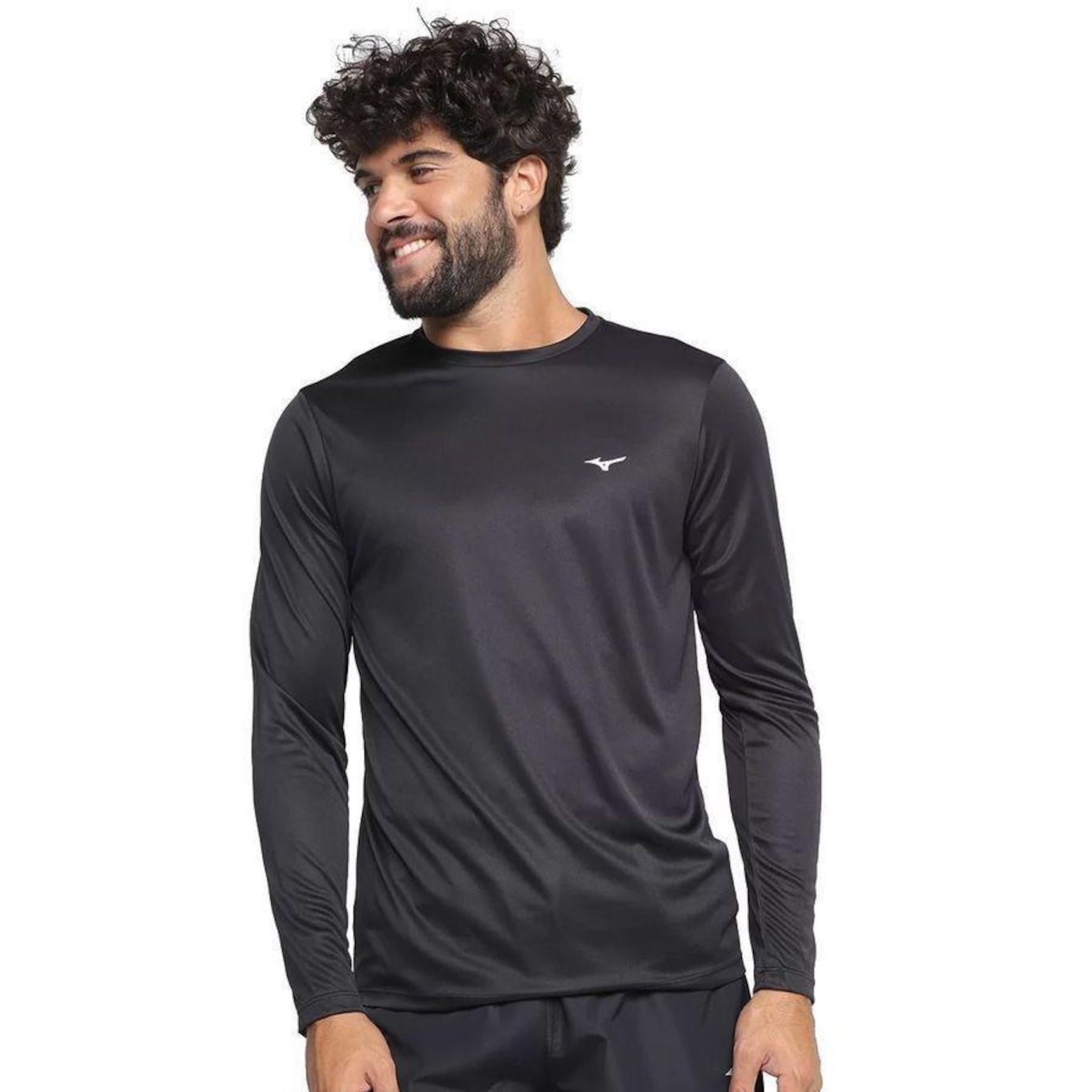 Camiseta Mizuno Manga Longa Energy - Masculina - Foto 1