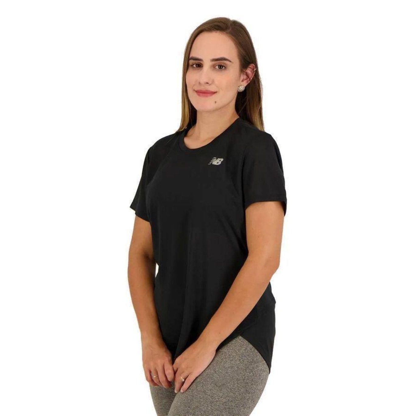 Camiseta New Balance Mini Logo - Feminina - Foto 2