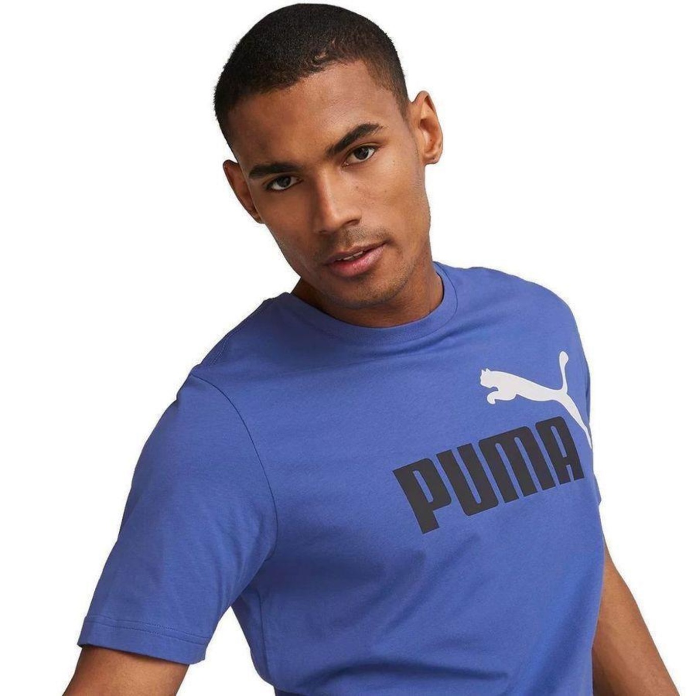 Camiseta Puma Ess+ 2 Logo - Masculina - Foto 5