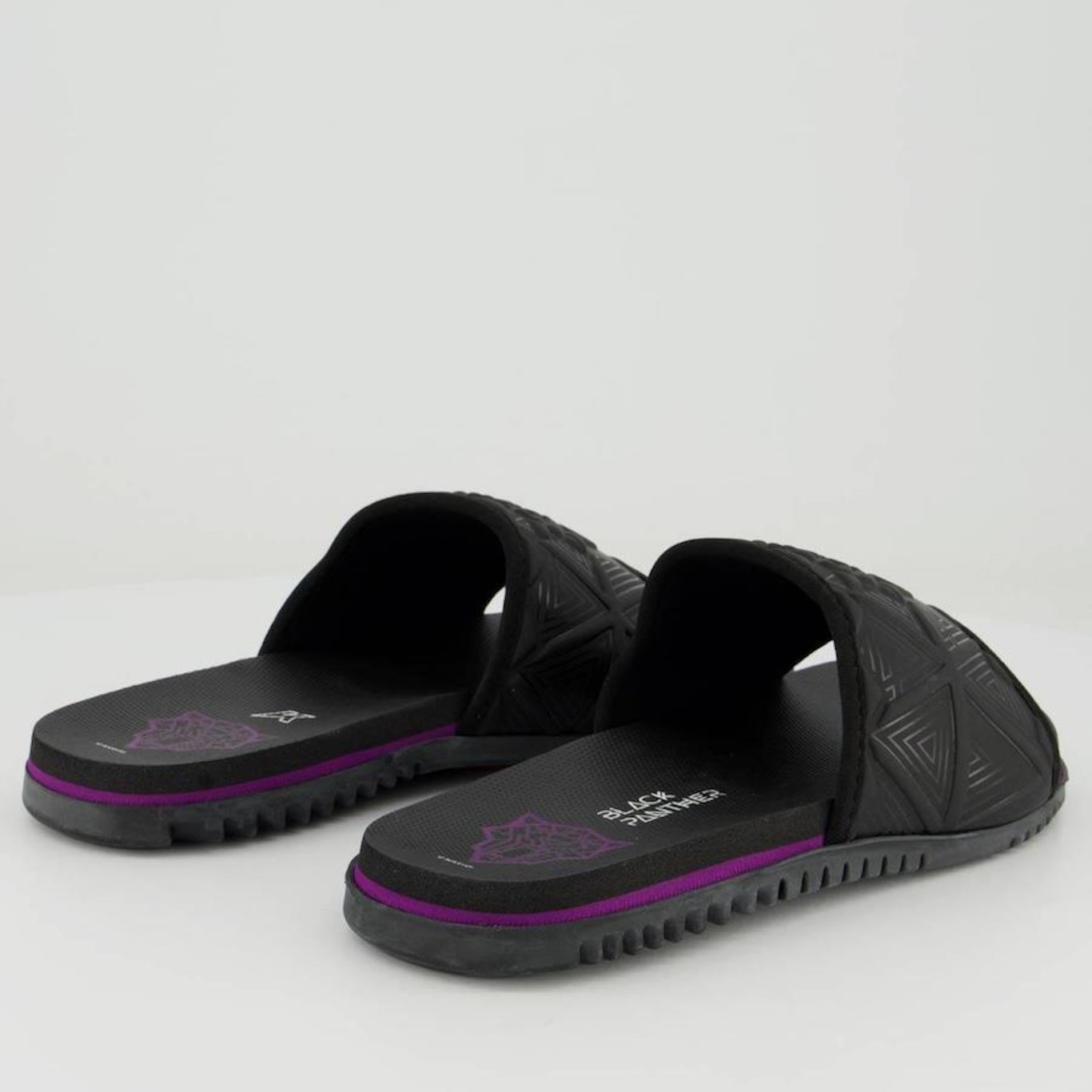 Chinelo Kenner Slide Go Pantera Negra - Masculino - Foto 4