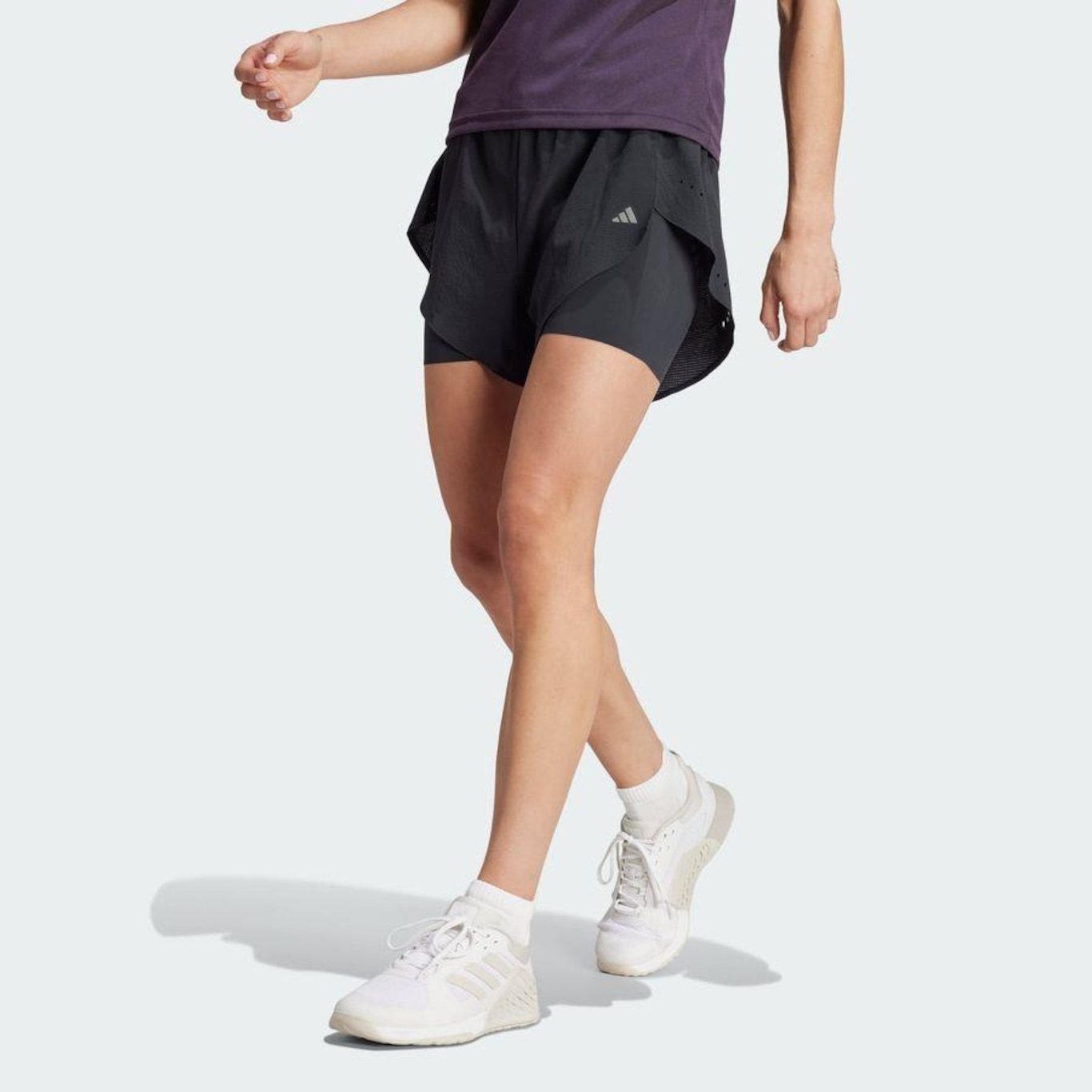 Shorts adidas D4T Hiit 2In1Sh - Feminino - Foto 1