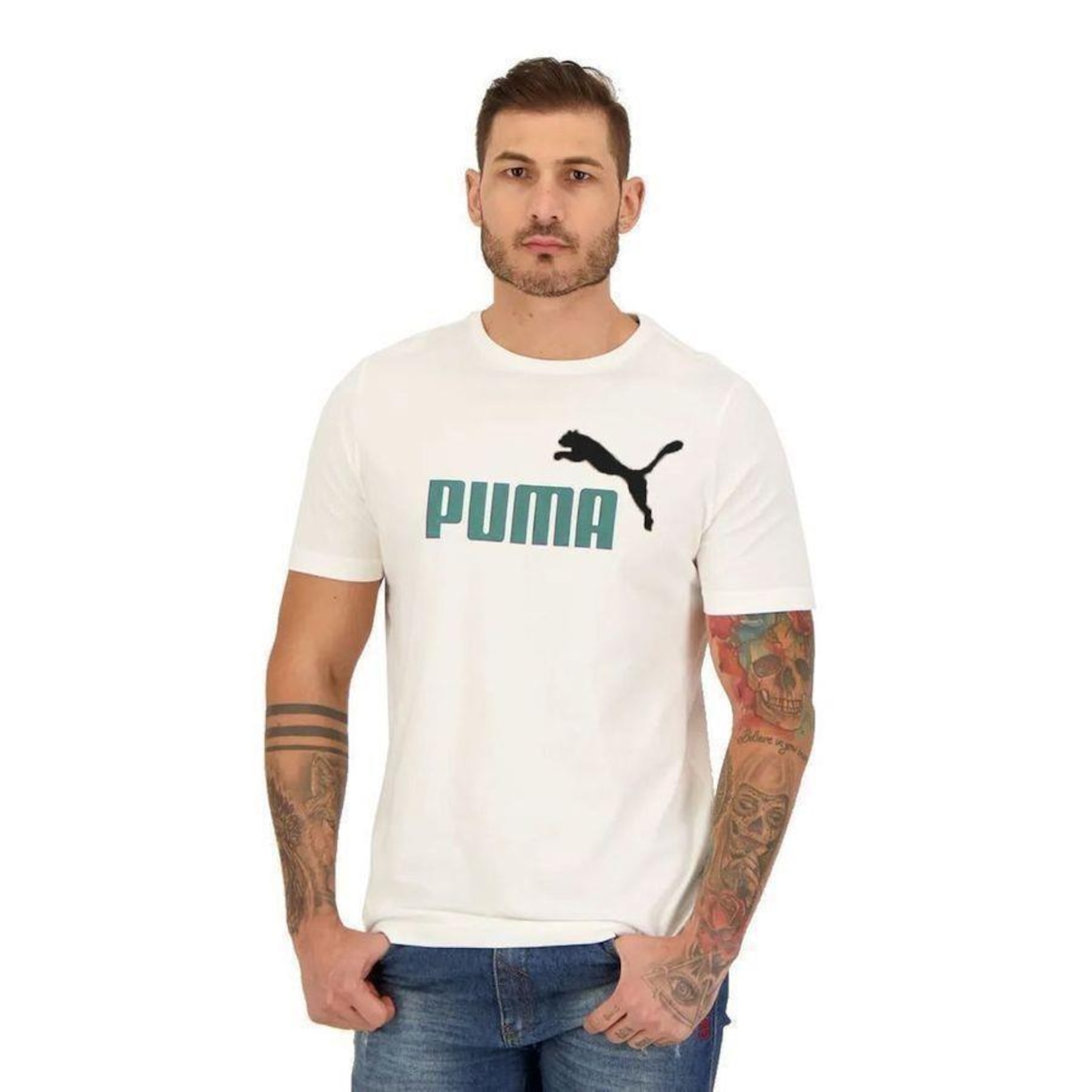 Camiseta Puma Ess 2 Logo - Masculina - Foto 1