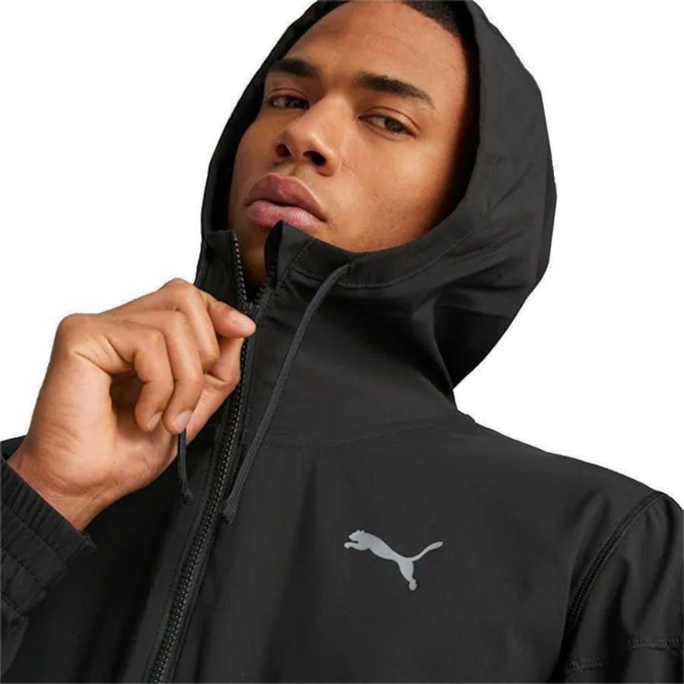 Jaqueta com Capuz Puma Treino Fit Woven - Masculina - Foto 4