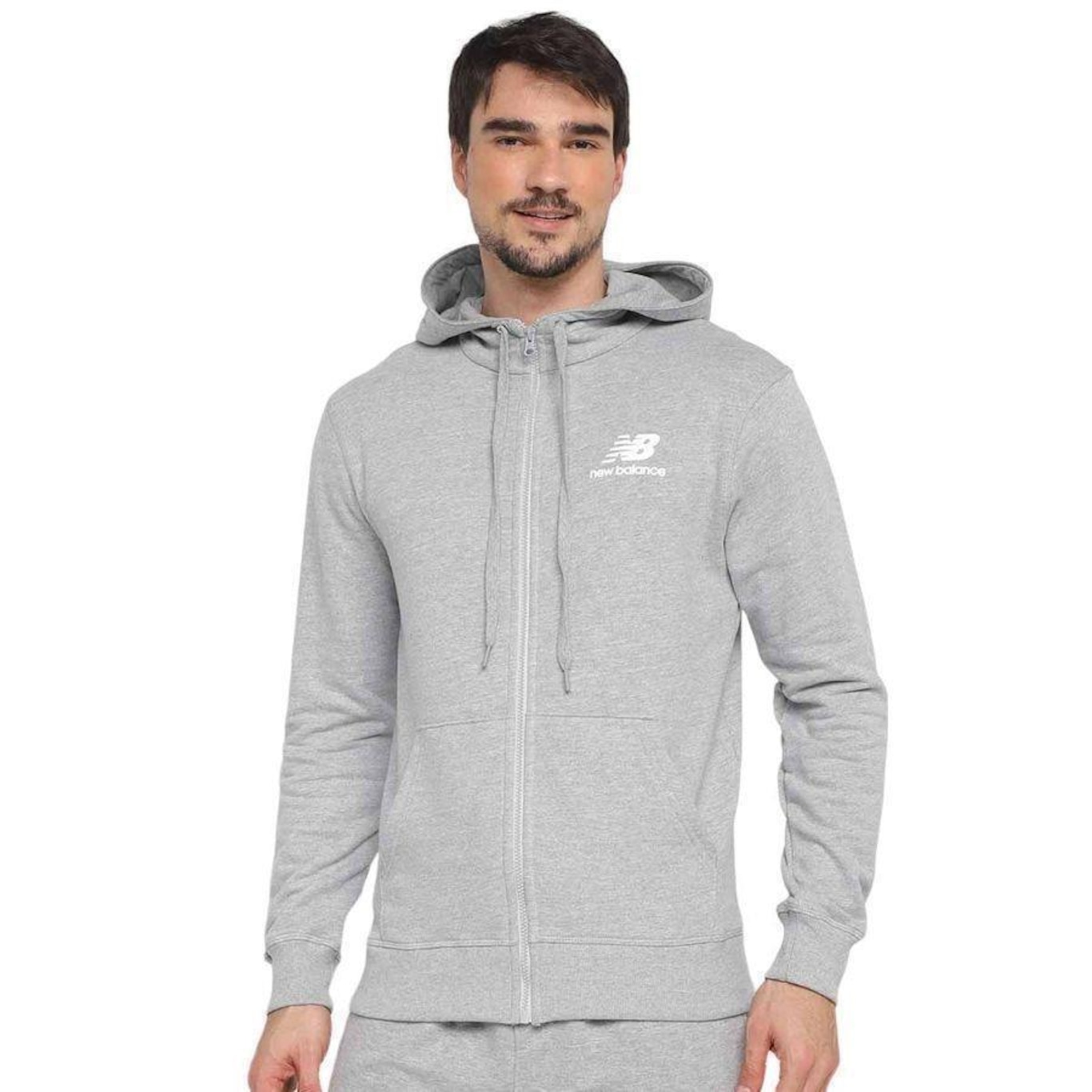 Jaqueta com Capuz New Balance Essentials Basic - Masculina - Foto 1