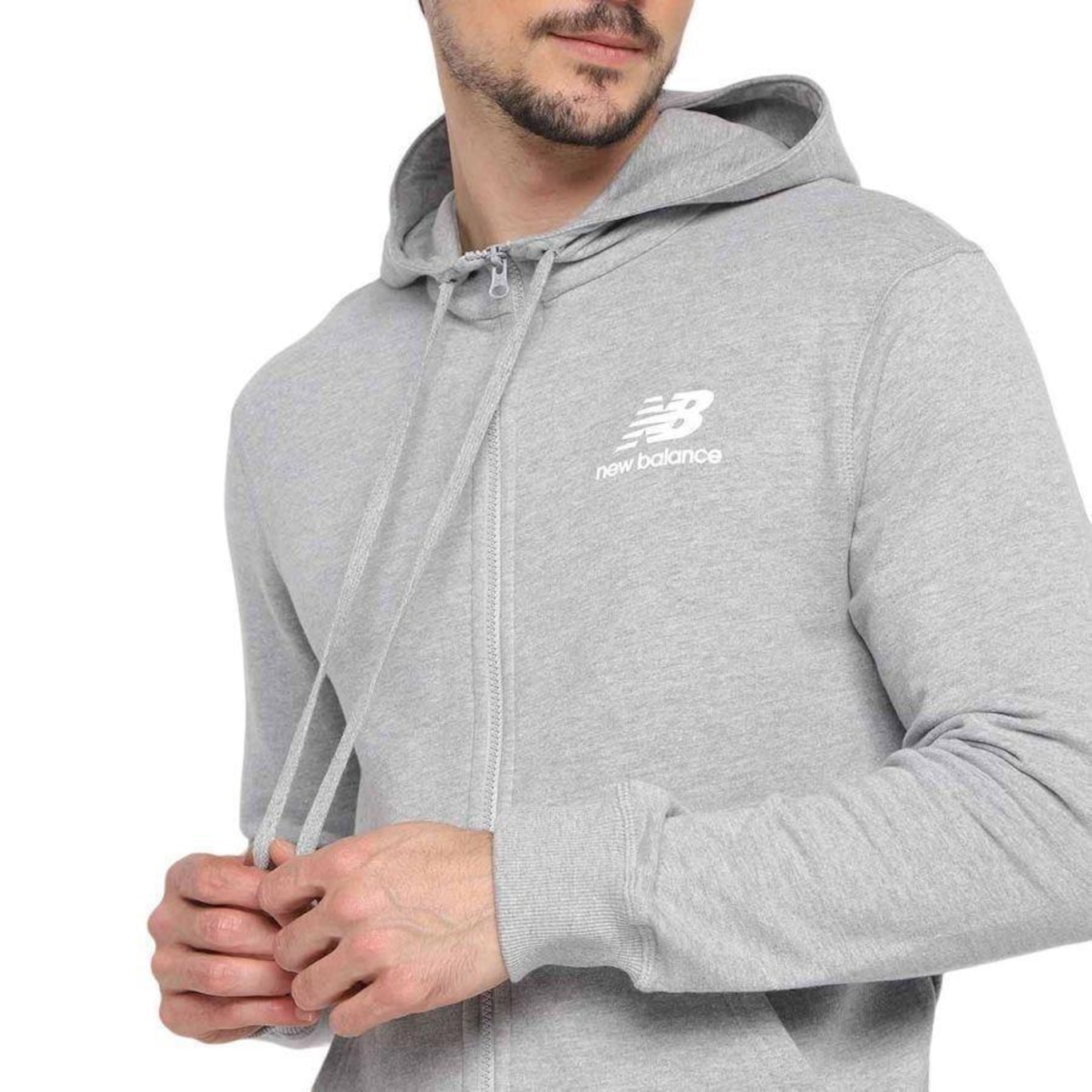 Jaqueta com Capuz New Balance Essentials Basic - Masculina - Foto 3