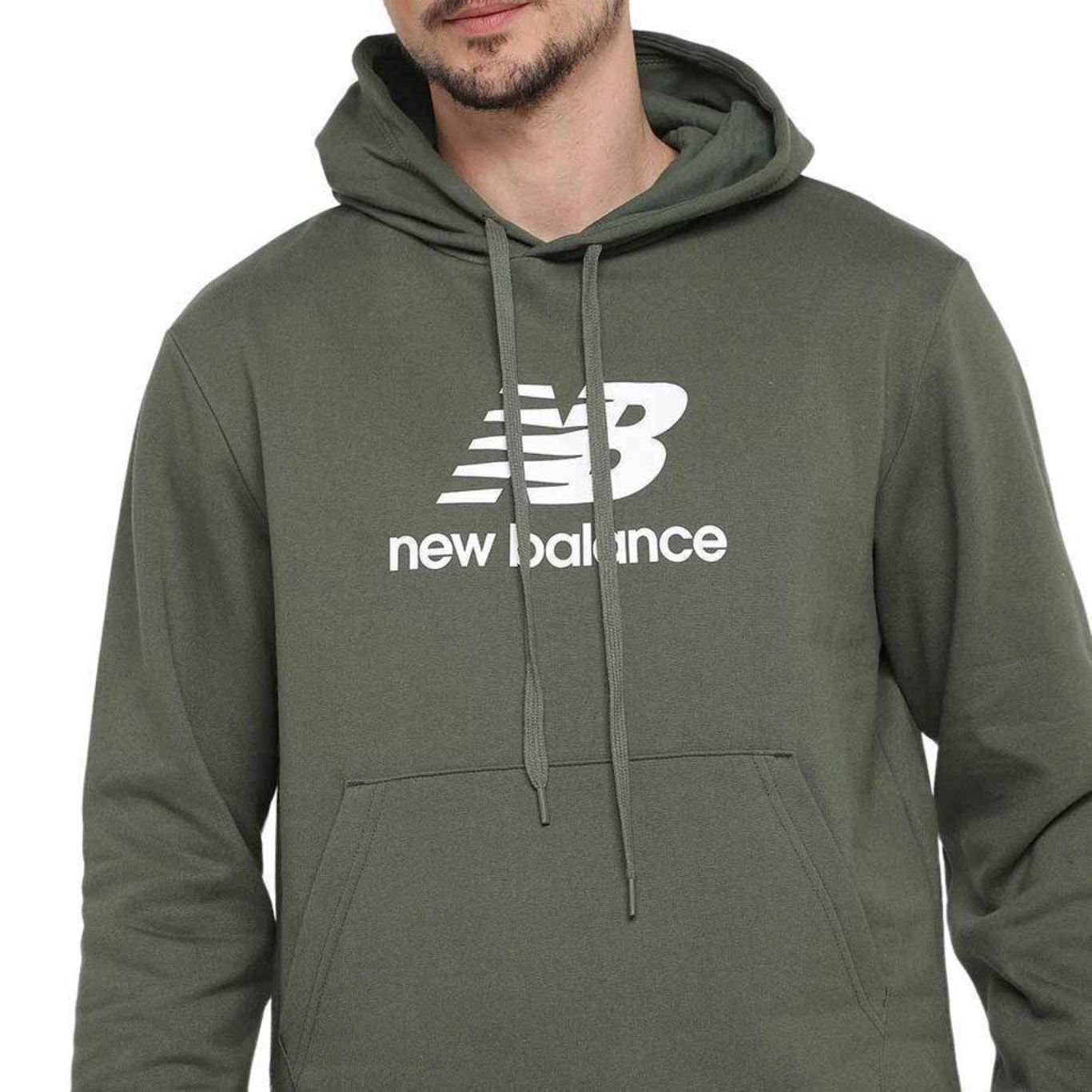 Blusão de Moletom New Balance Essentials Basic - Masculino - Foto 3