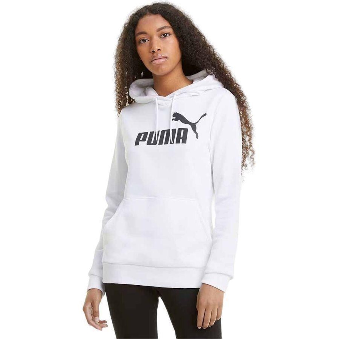 Blusão de Moletom Puma Essentials Logo Terry - Feminino - Foto 3