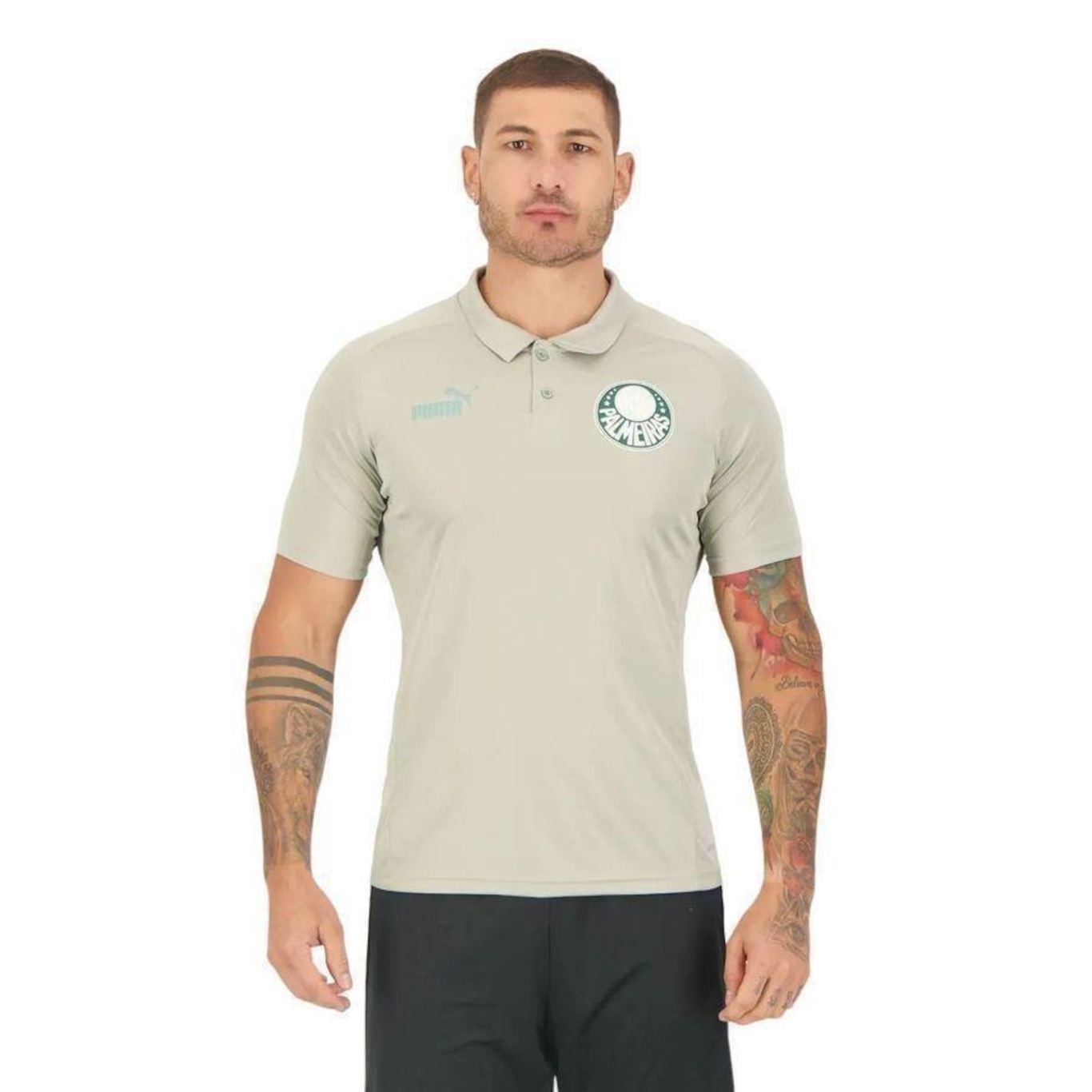 Camisa Polo do Palmeiras 24 Puma Manga Curta Masculina - Foto 3