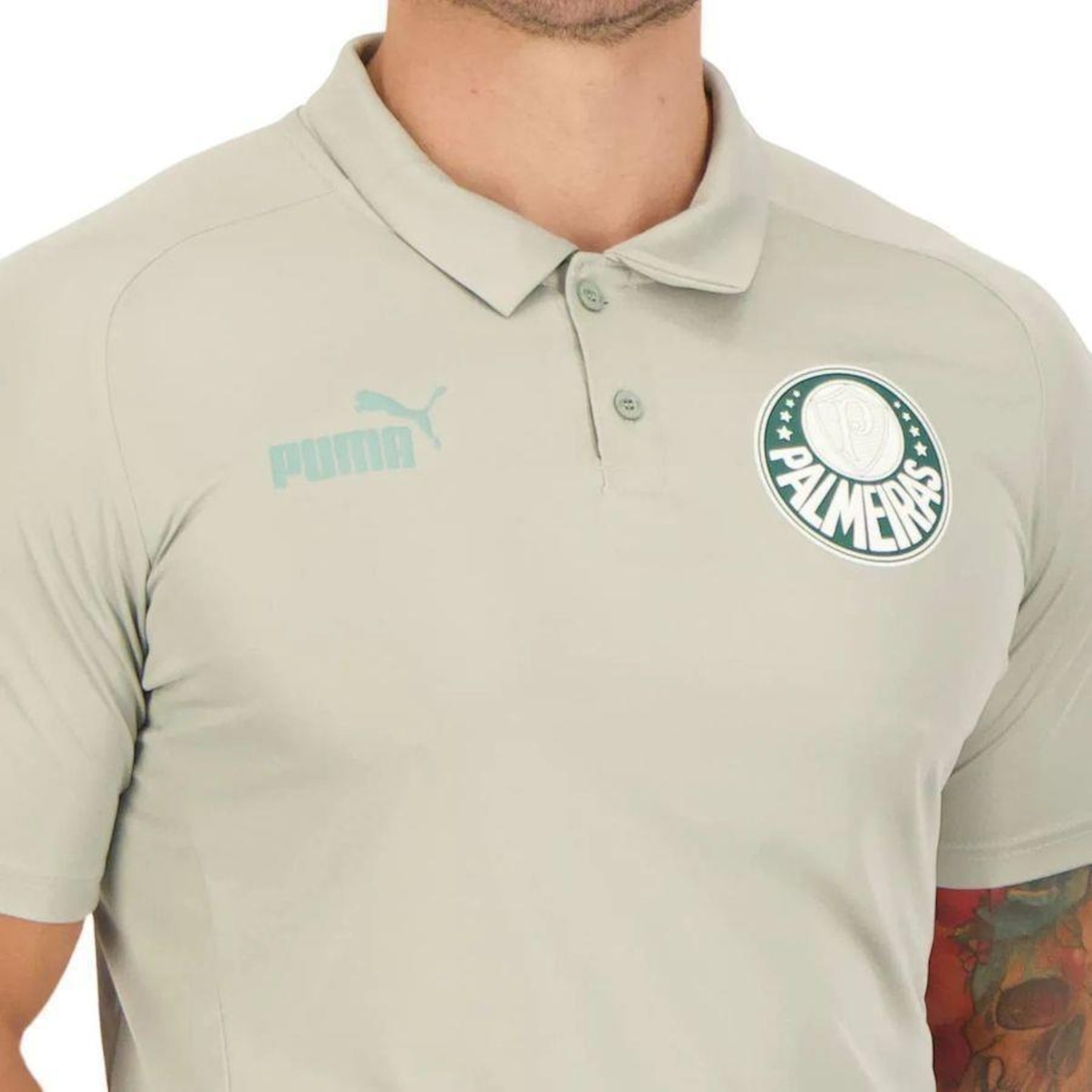 Camisa Polo do Palmeiras 24 Puma Manga Curta Masculina - Foto 5