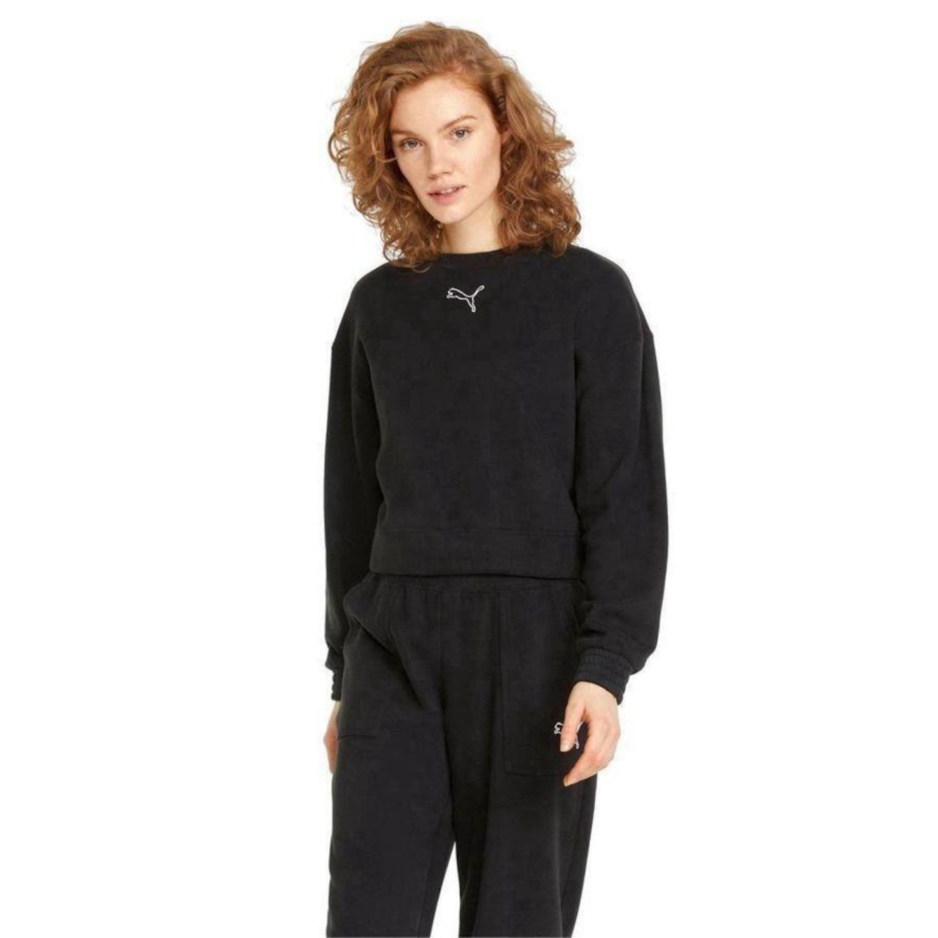 Agasalho sem Capuz Puma Loungewear Tr - Feminino - Foto 3