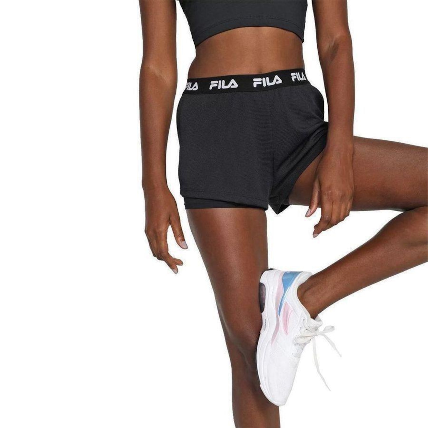 Shorts Fila Flow Elastic - Feminino - Foto 1