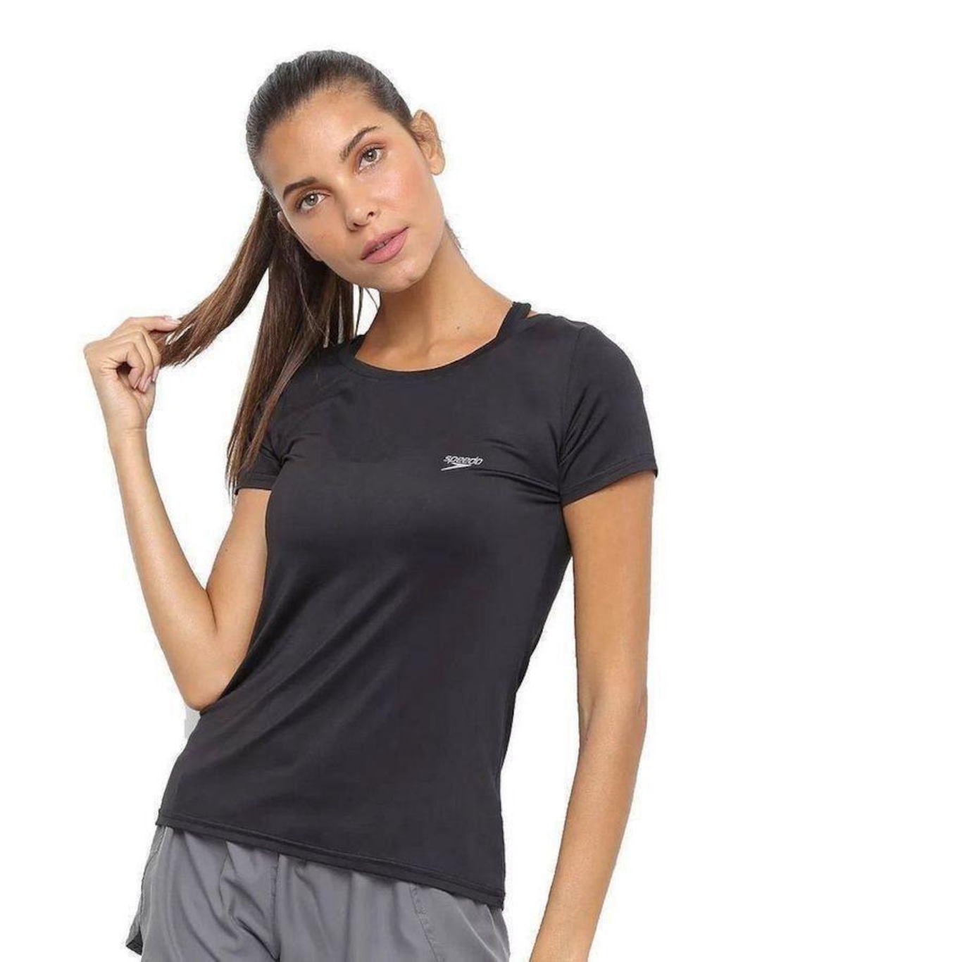 Camiseta Speedo Basic Stretch - Feminina - Foto 1