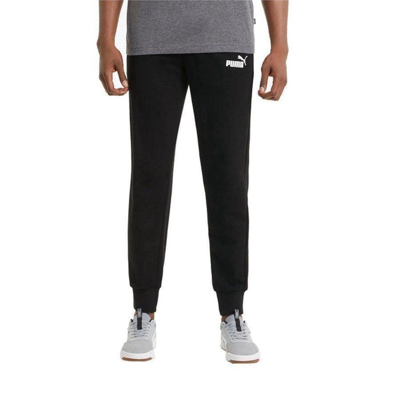 Calça de Moletom Puma Logo - Masculina - Foto 3