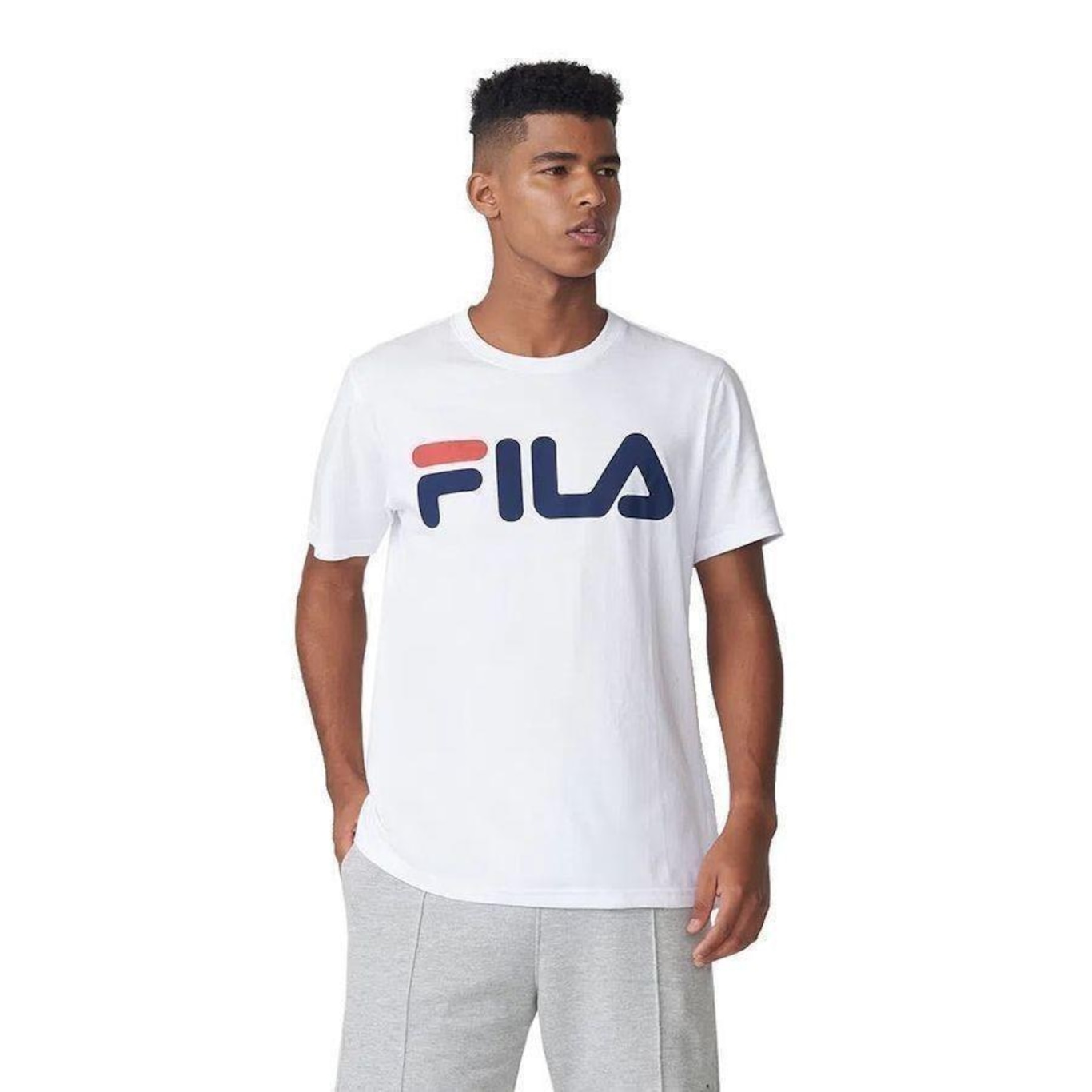 Camiseta Fila Letter Premium - Masculina - Foto 1