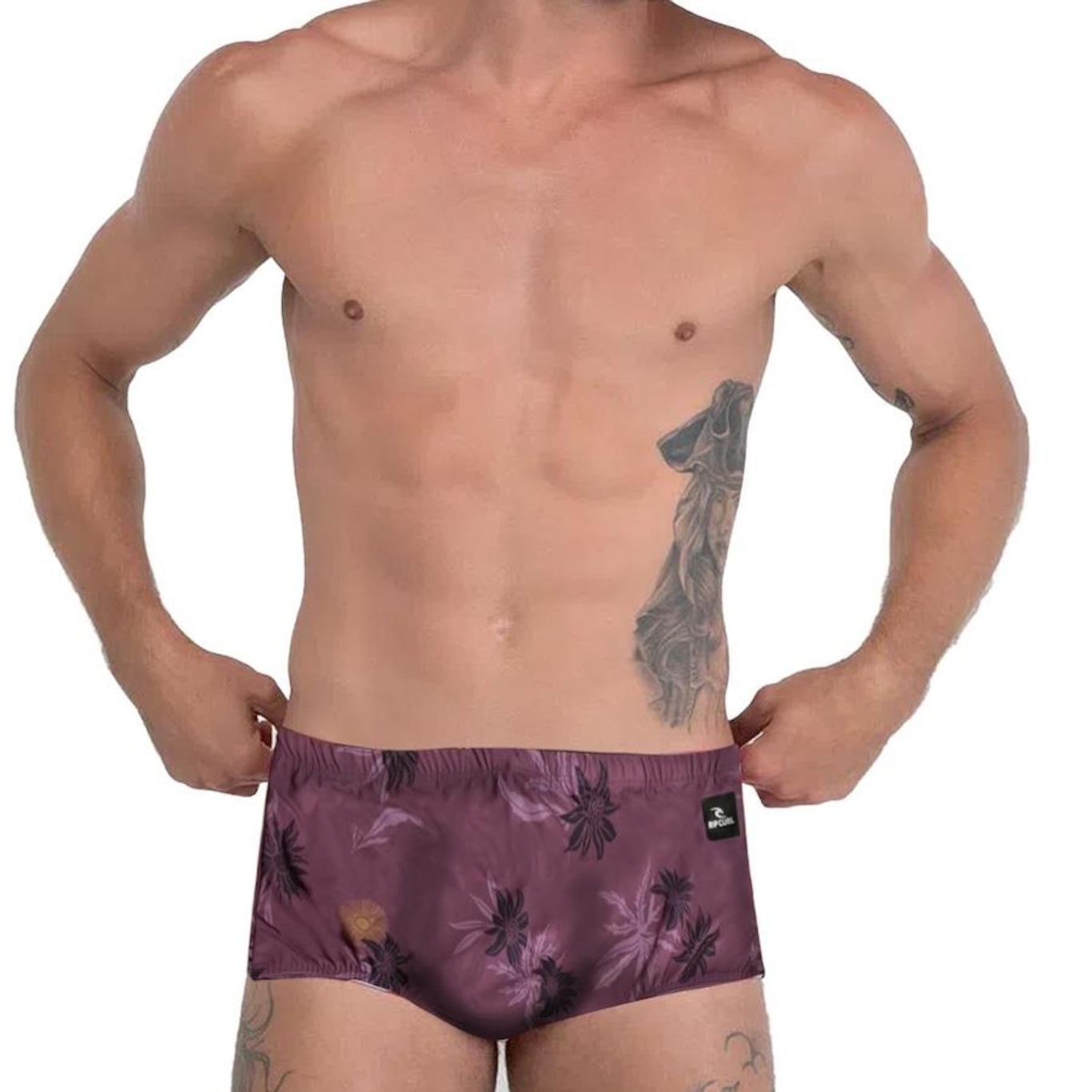 Sunga Rip Curl Slip Floral Apple Butter - Masculina - Foto 3