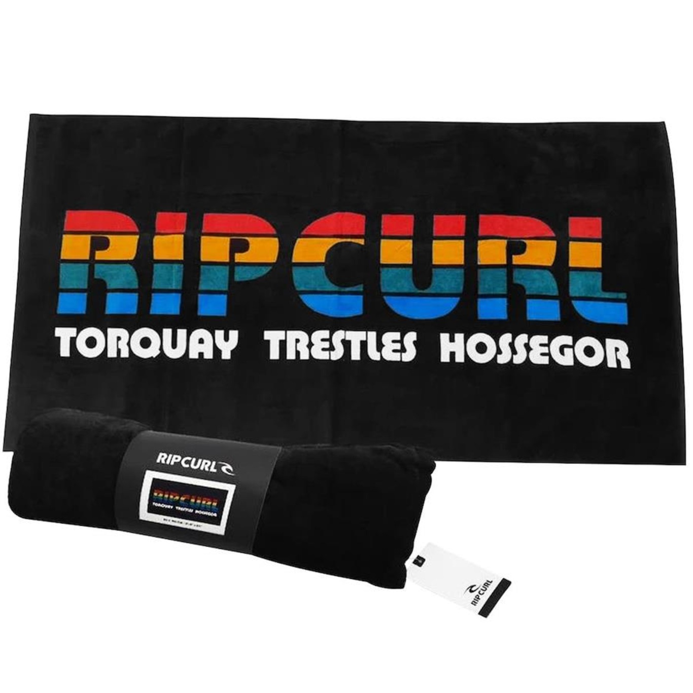 Toalha Rip Curl Mixed Towel Black The Wolrd Tour Rc - Foto 3