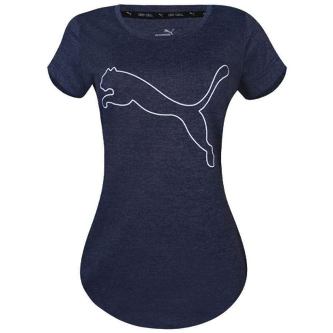 Camiseta Puma Performance Heather Cat - Feminina - Foto 1