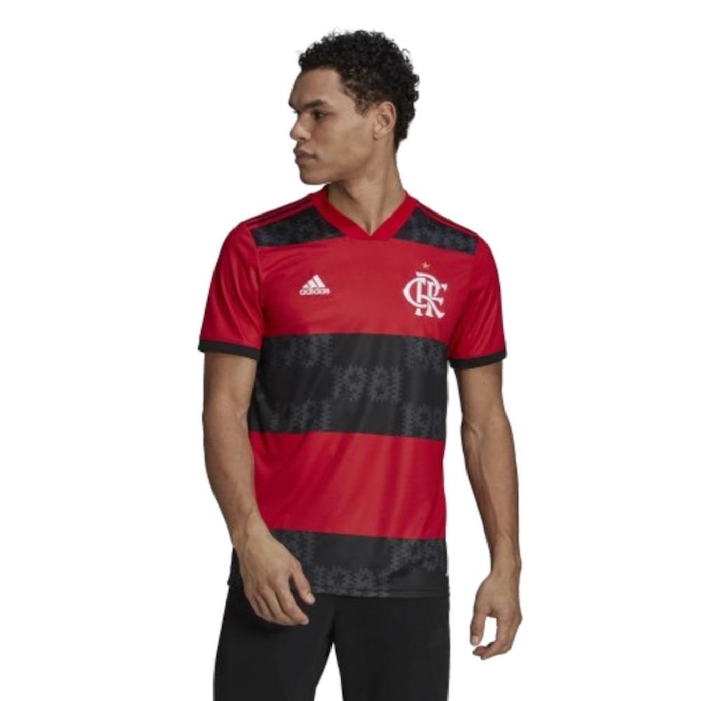 Camisa 1 do Flamengo Of 2021 adidas - Masculina - Foto 2